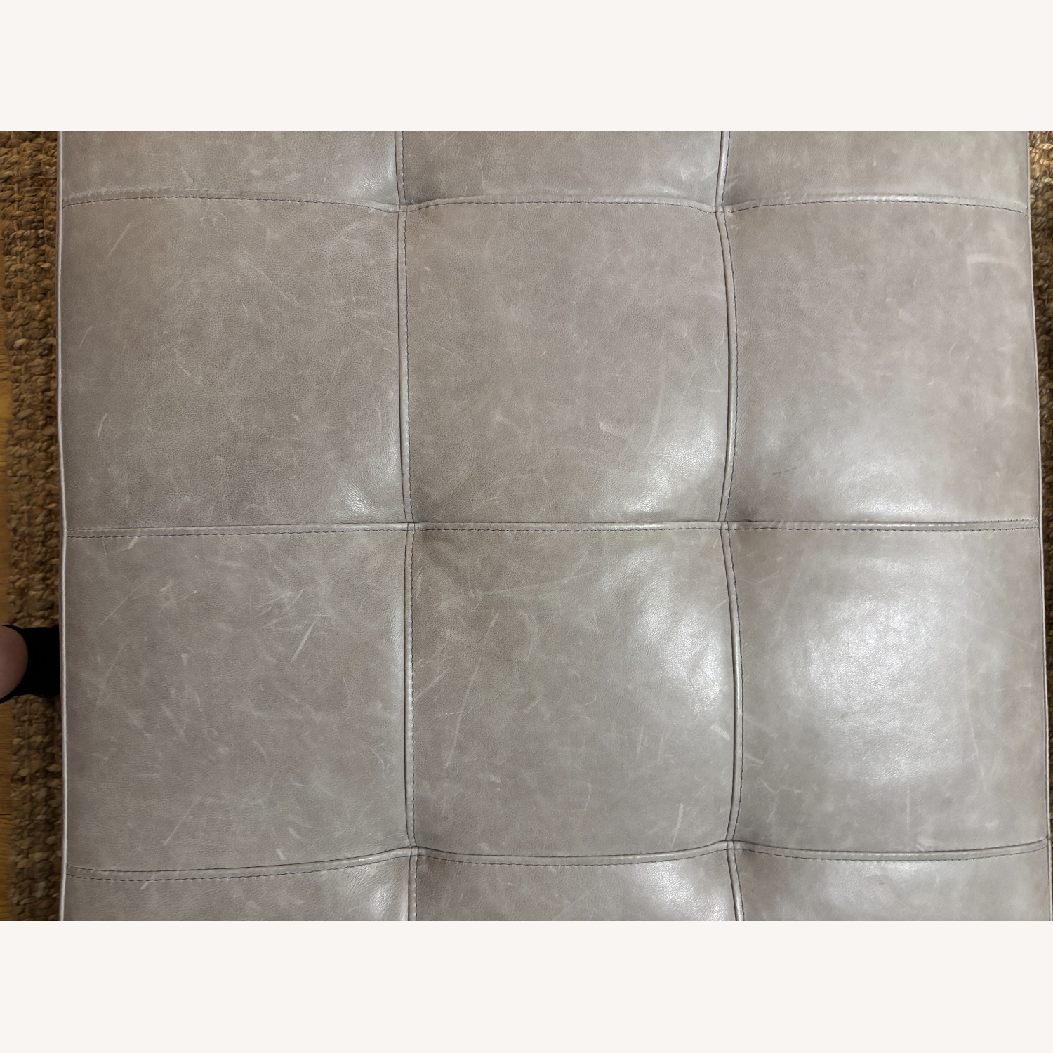 Mitchell Gold + Bob Williams Light Gray Ottoman - image-4