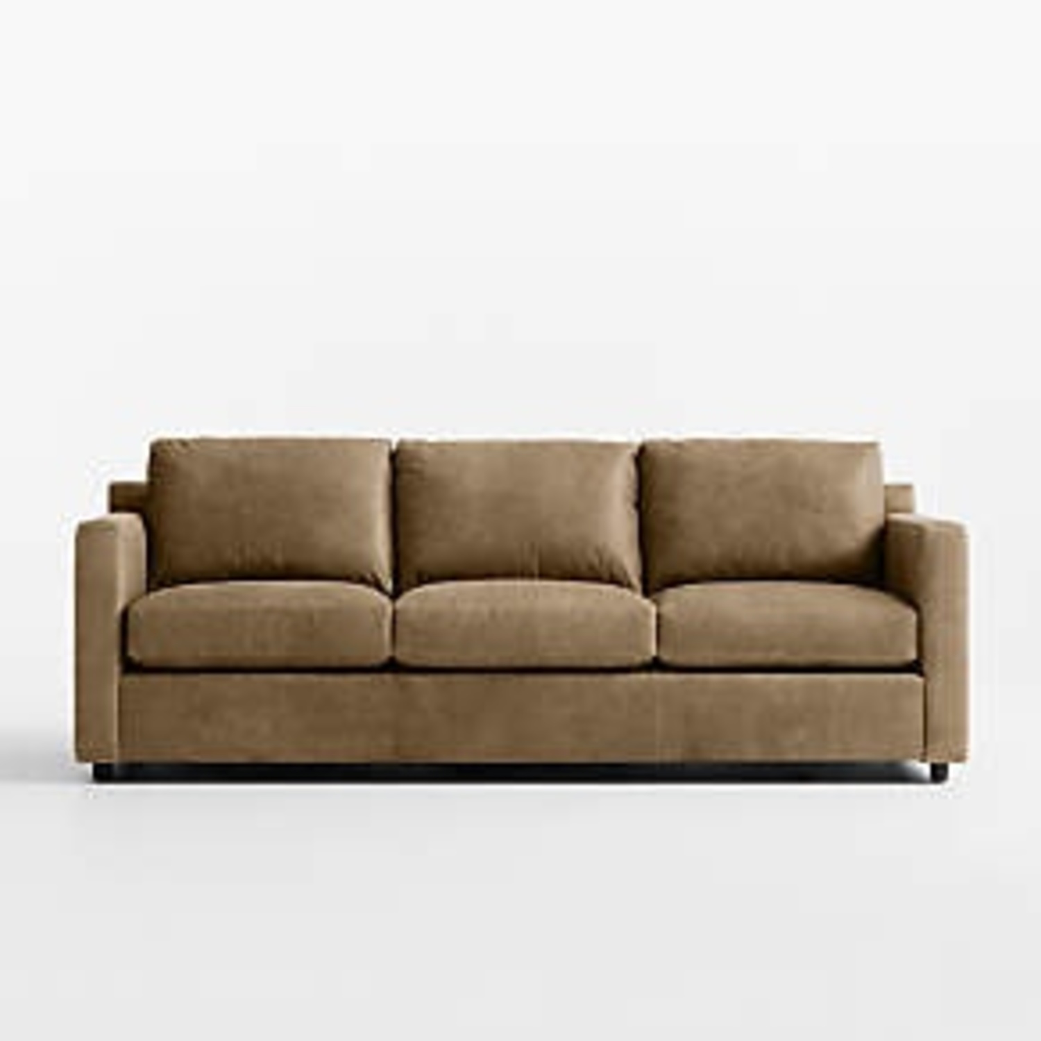 Crate & Barrel Light Brown Sleeper Sofa - image-5