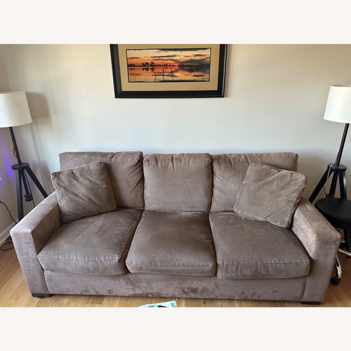 Used Crate & Barrel Light Brown Sleeper Sofa for sale on AptDeco