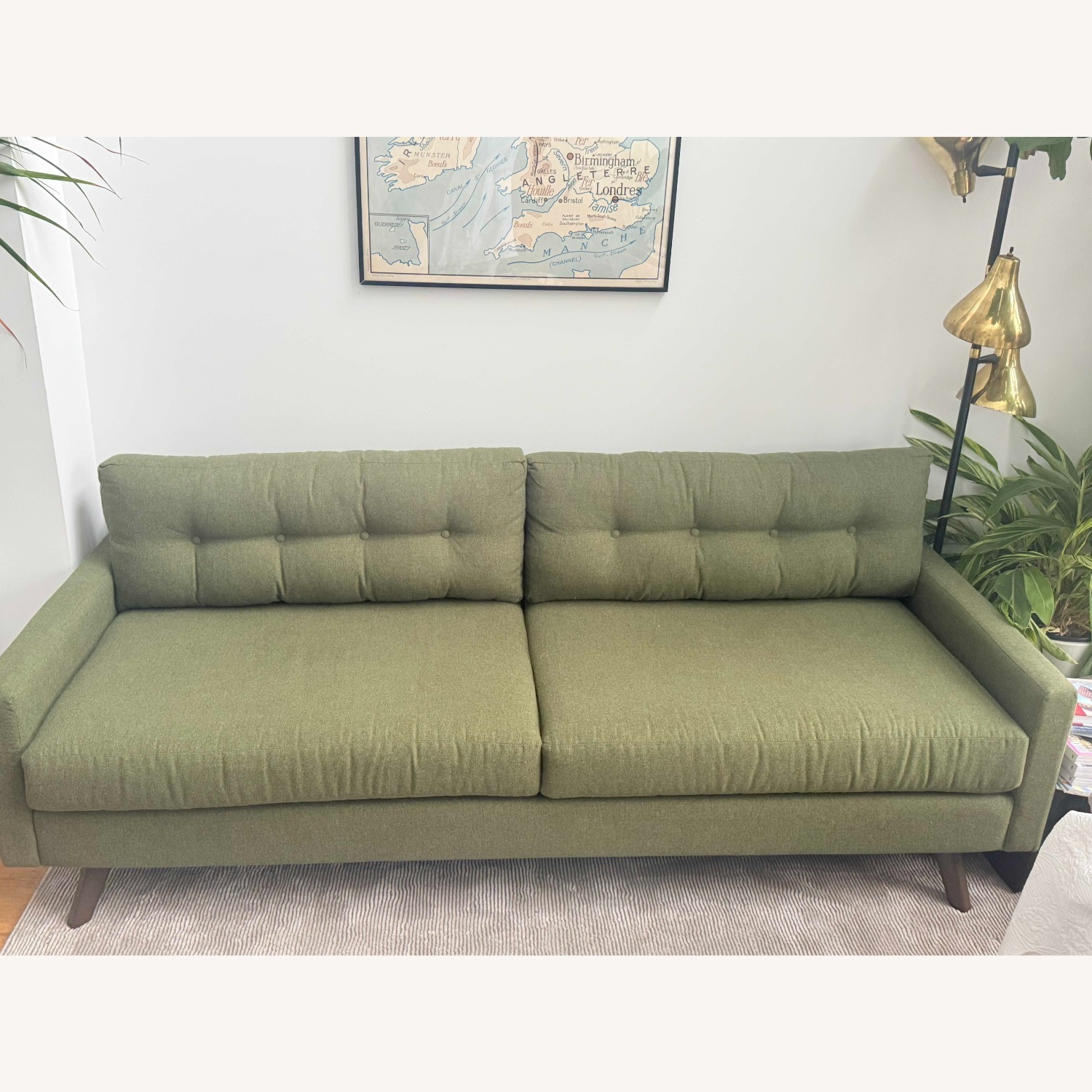 Joybird Hopson Green Fabric 3+ Seater Sofa - image-4