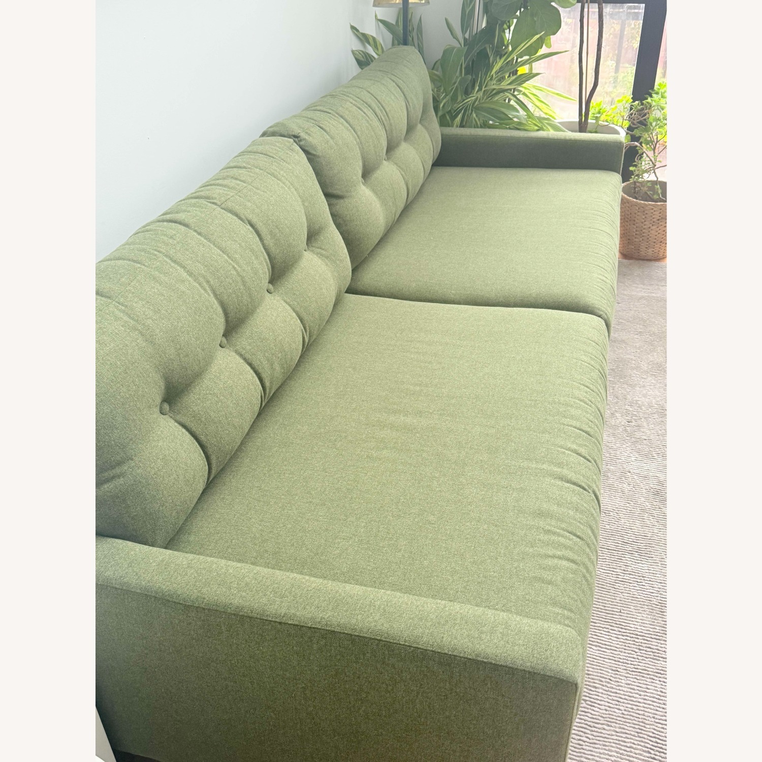 Joybird Hopson Green Fabric 3+ Seater Sofa - image-3