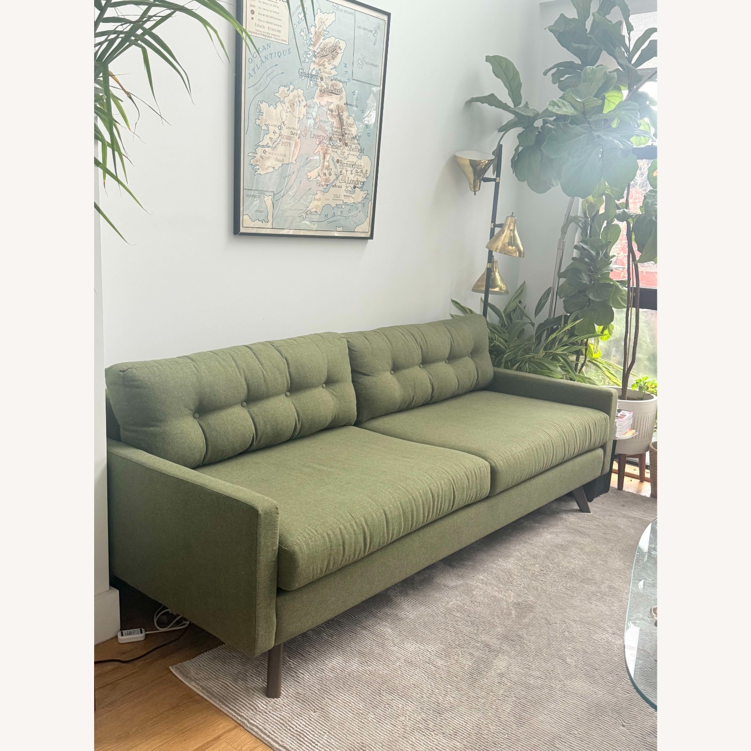 Joybird Hopson Green Fabric 3+ Seater Sofa - image-2
