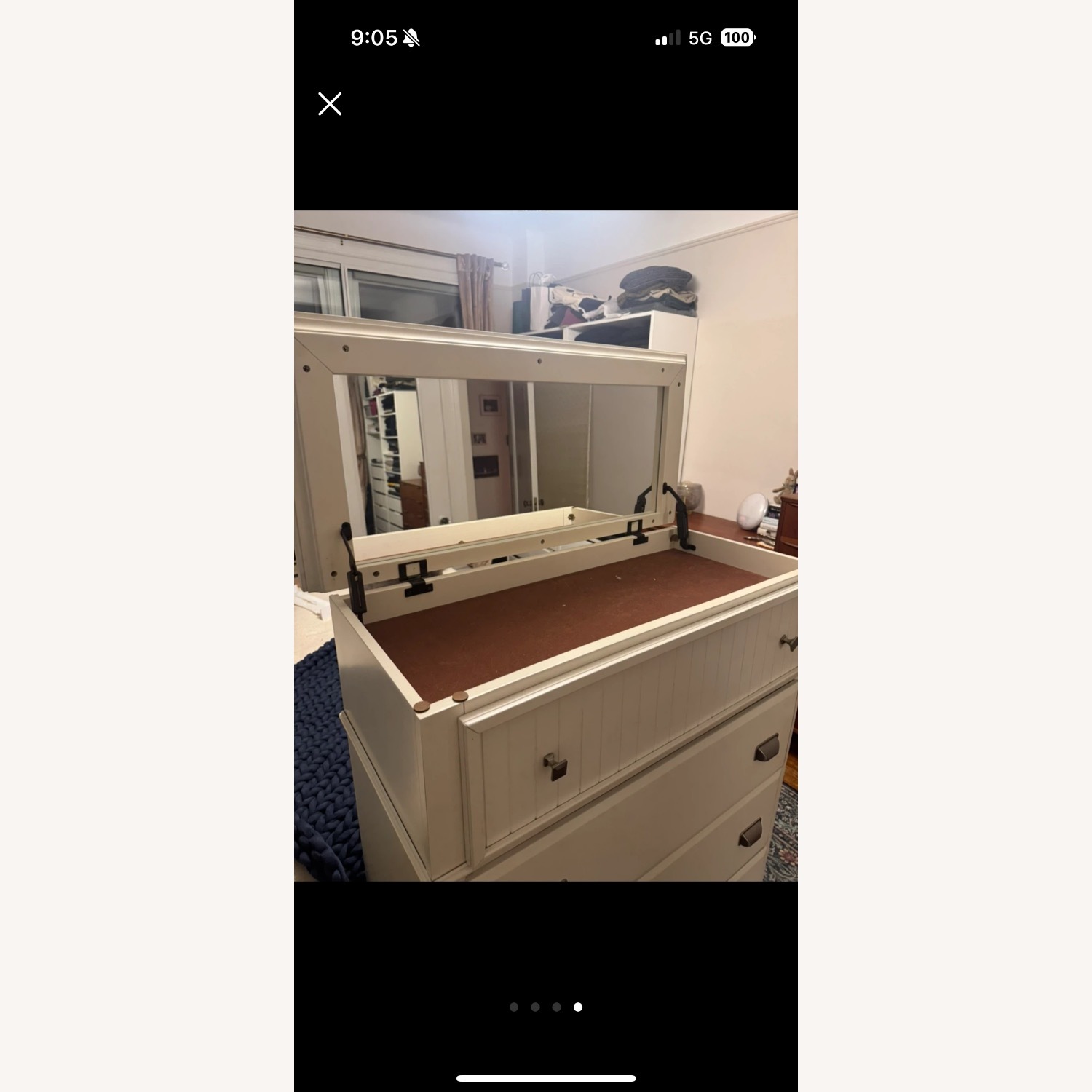 White Wood Dresser - image-4