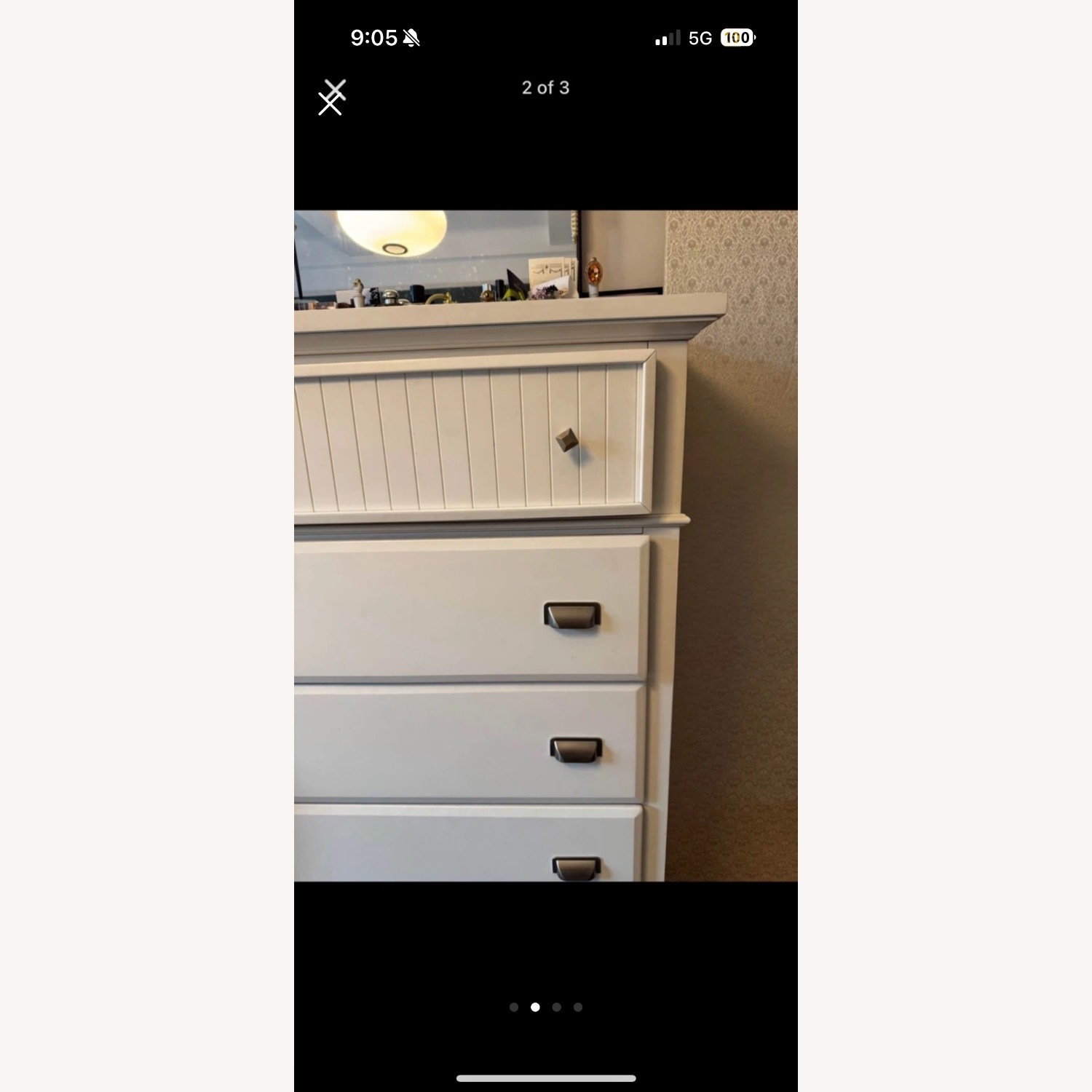 White Wood Dresser - image-2