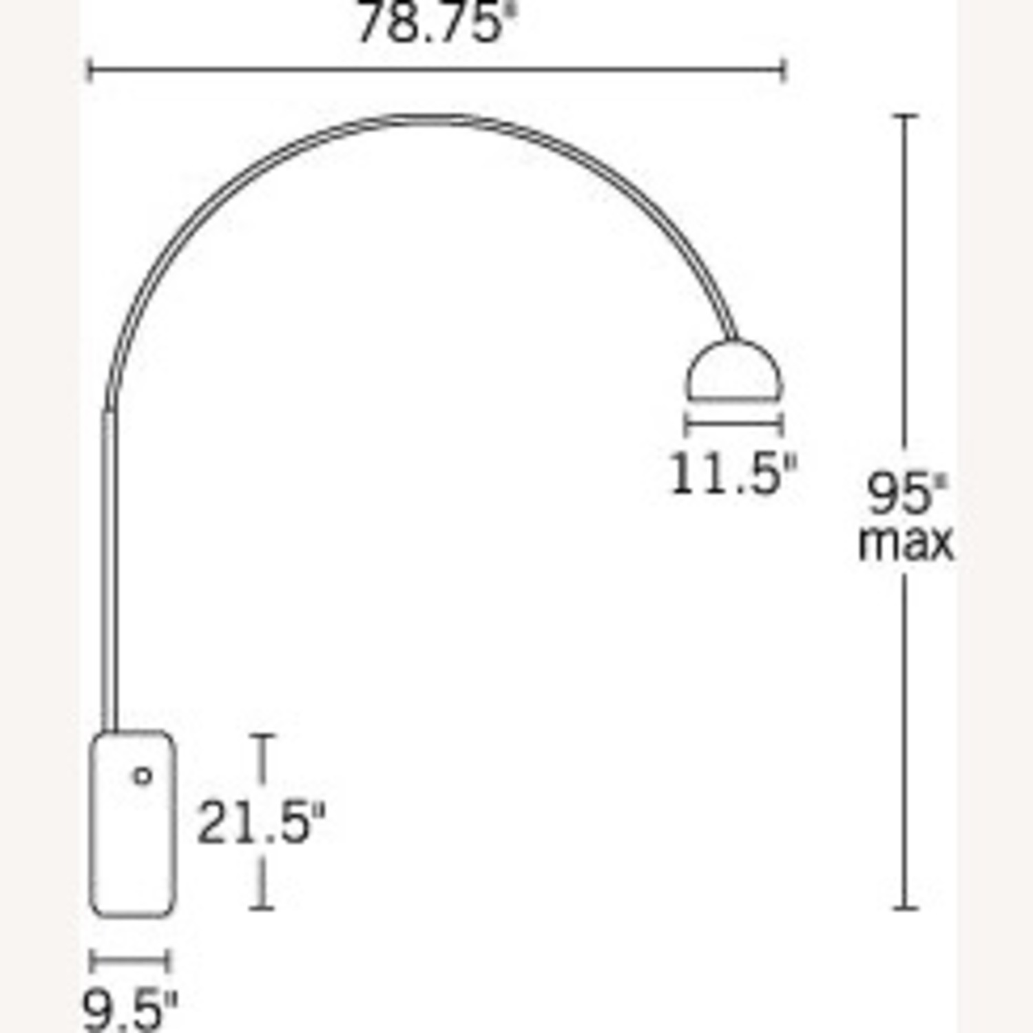 Design Within Reach Arco Floor Lamp - image-5