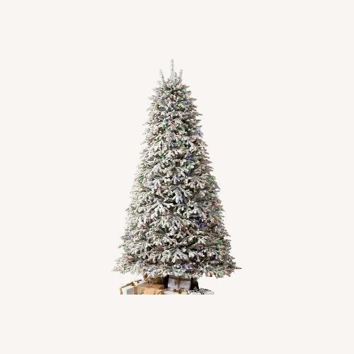Used 6.5' Balsam Hill Frosted Fraser Fir Christmas Tree for sale on AptDeco
