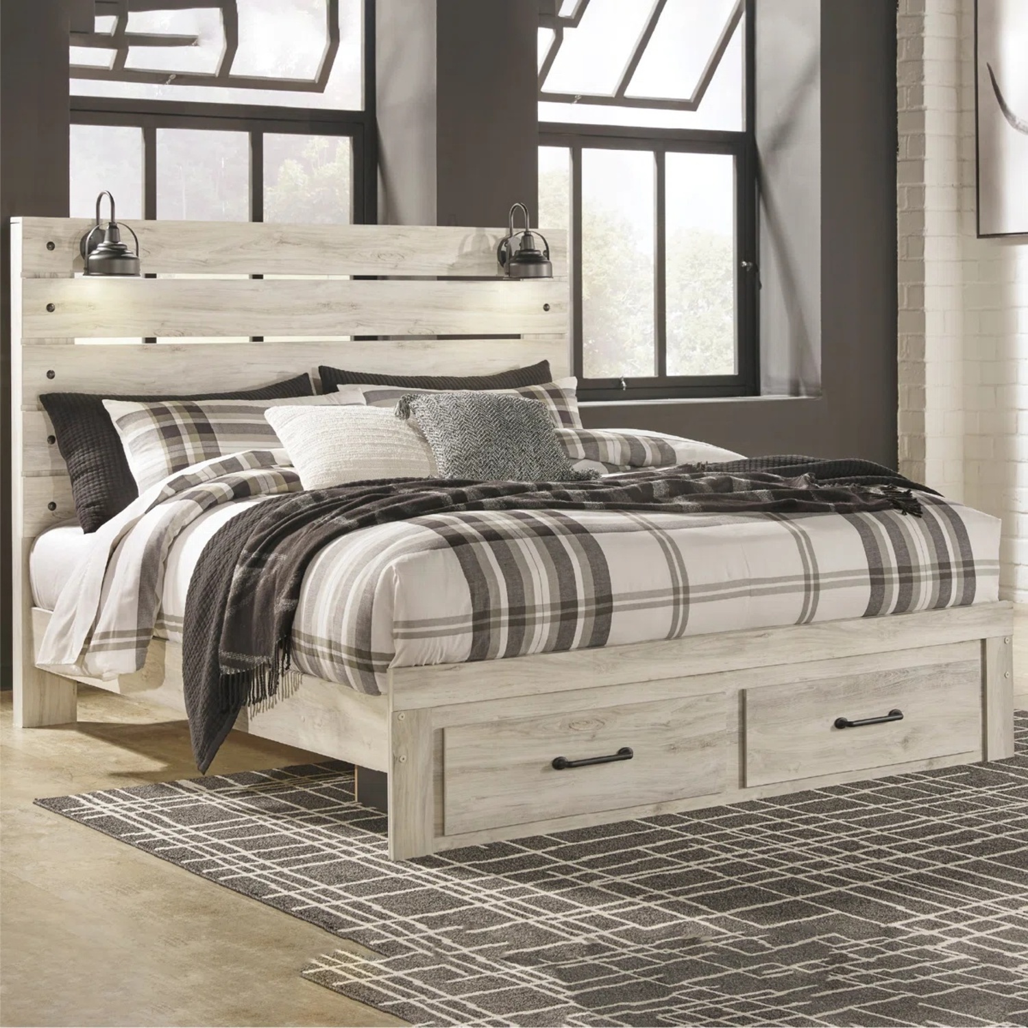 Wayfair Cambeck Light Gray Wood Queen Bed - image-4