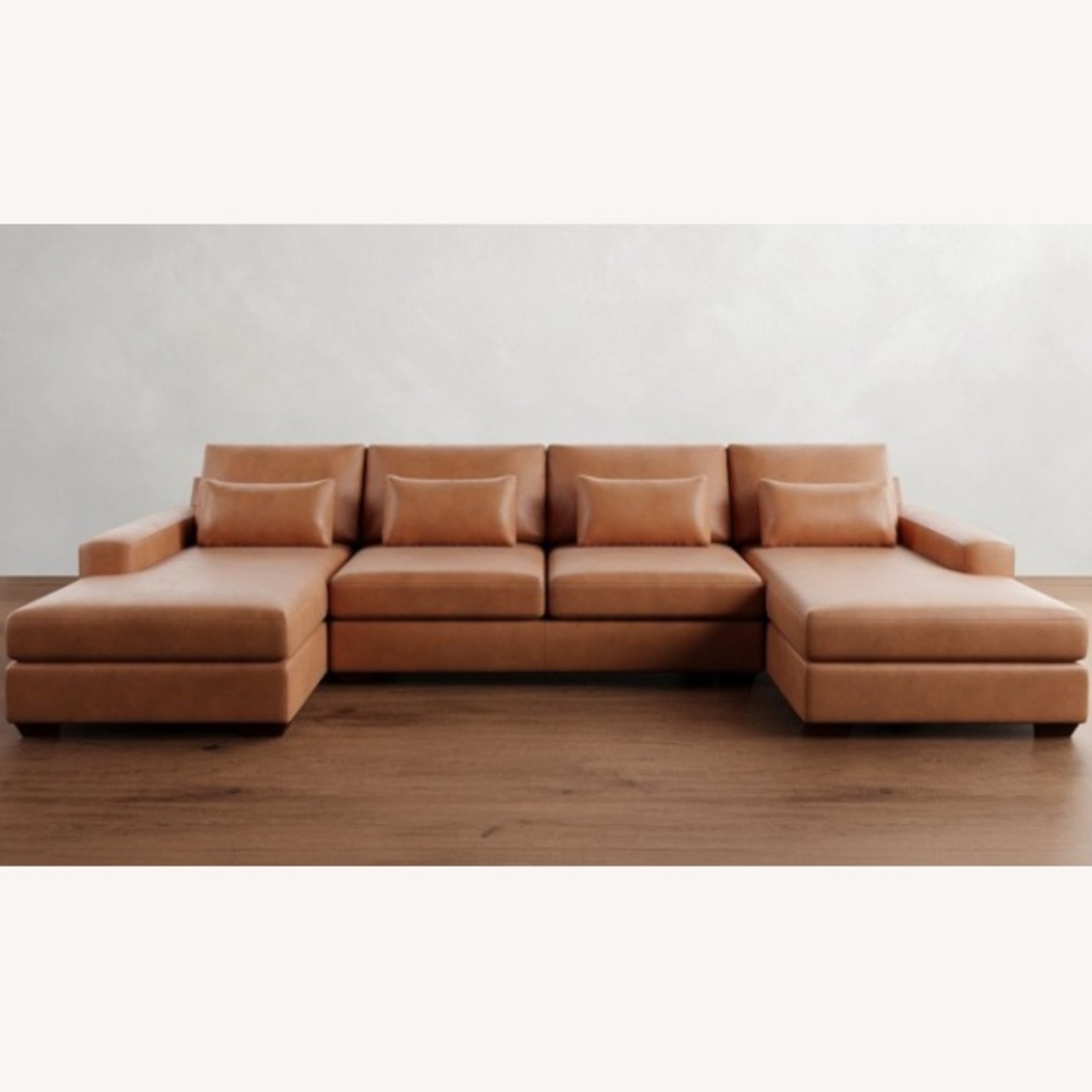 Pottery Barn Big Sur Natural Leather 3+ Seater Sofa - image-7