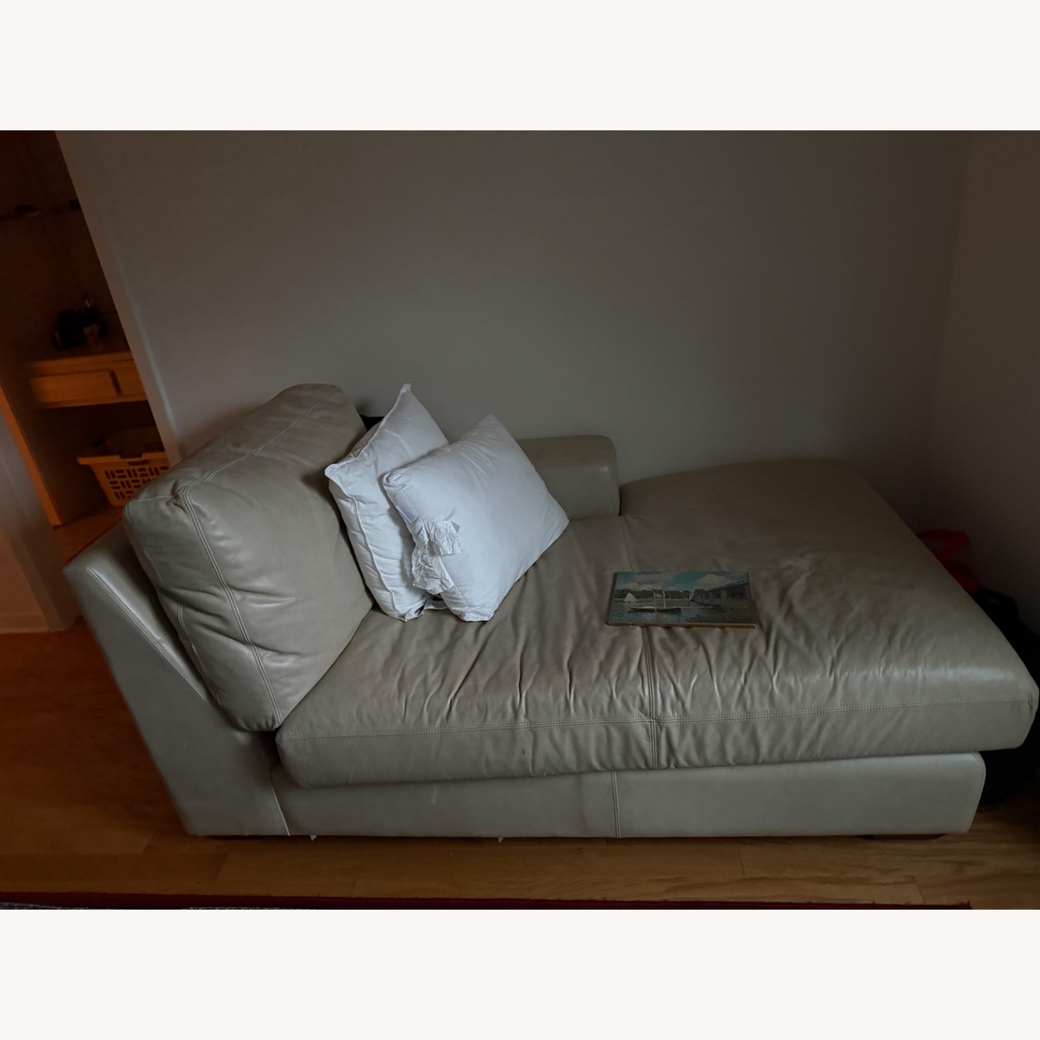 Pottery Barn Big Sur Natural Leather 3+ Seater Sofa - image-5