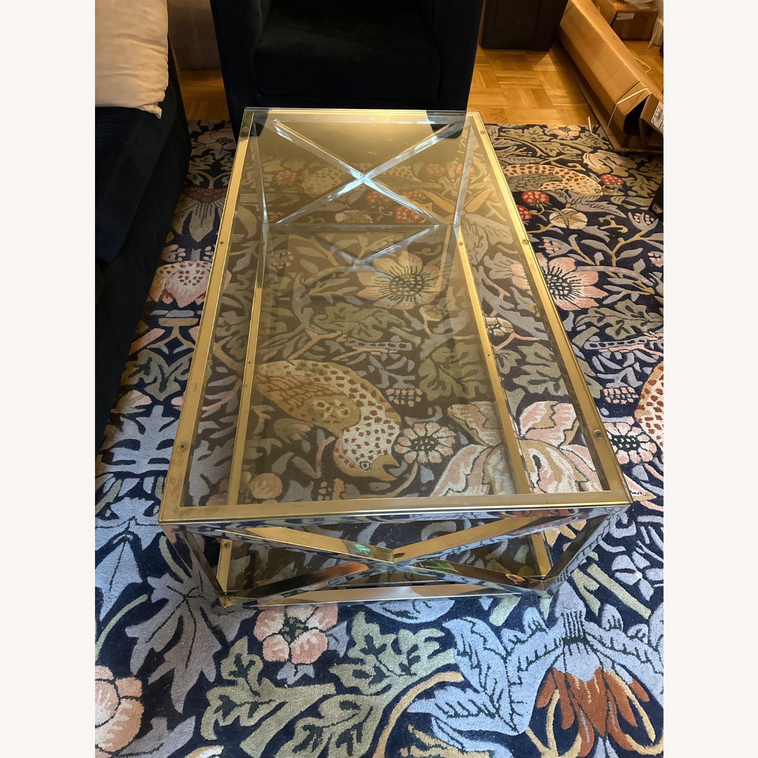 Safavieh Couture Hayward Chrome Coffee Table - image-1