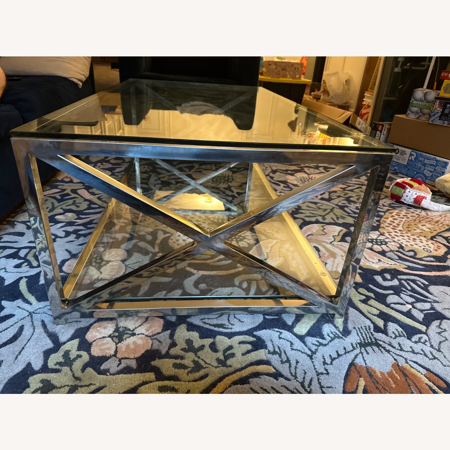 Safavieh Couture Hayward Chrome Coffee Table - image-3