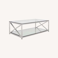 Safavieh Couture Hayward Chrome Coffee Table