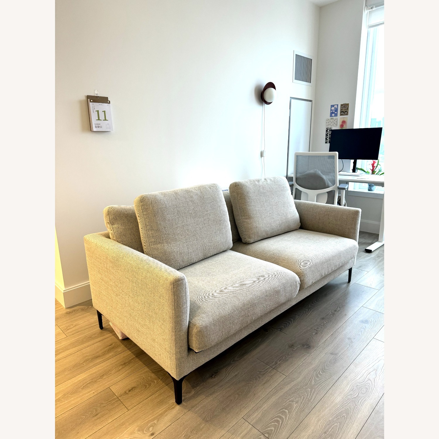 Castlery Adams Sofa Natural Fabric 2 Seater Sofa - image-2