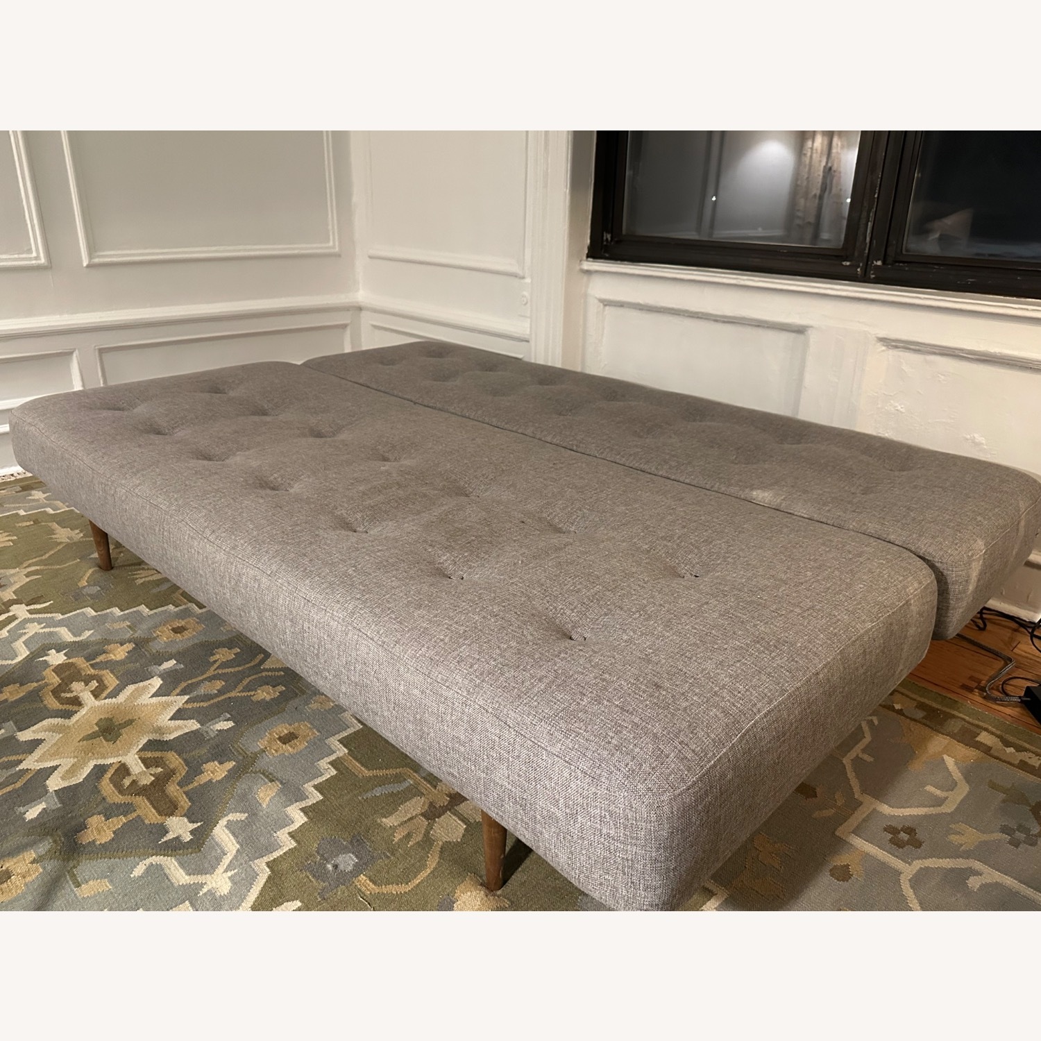 Room & Board Deco Light Gray Fabric Sleeper Sofa - image-2