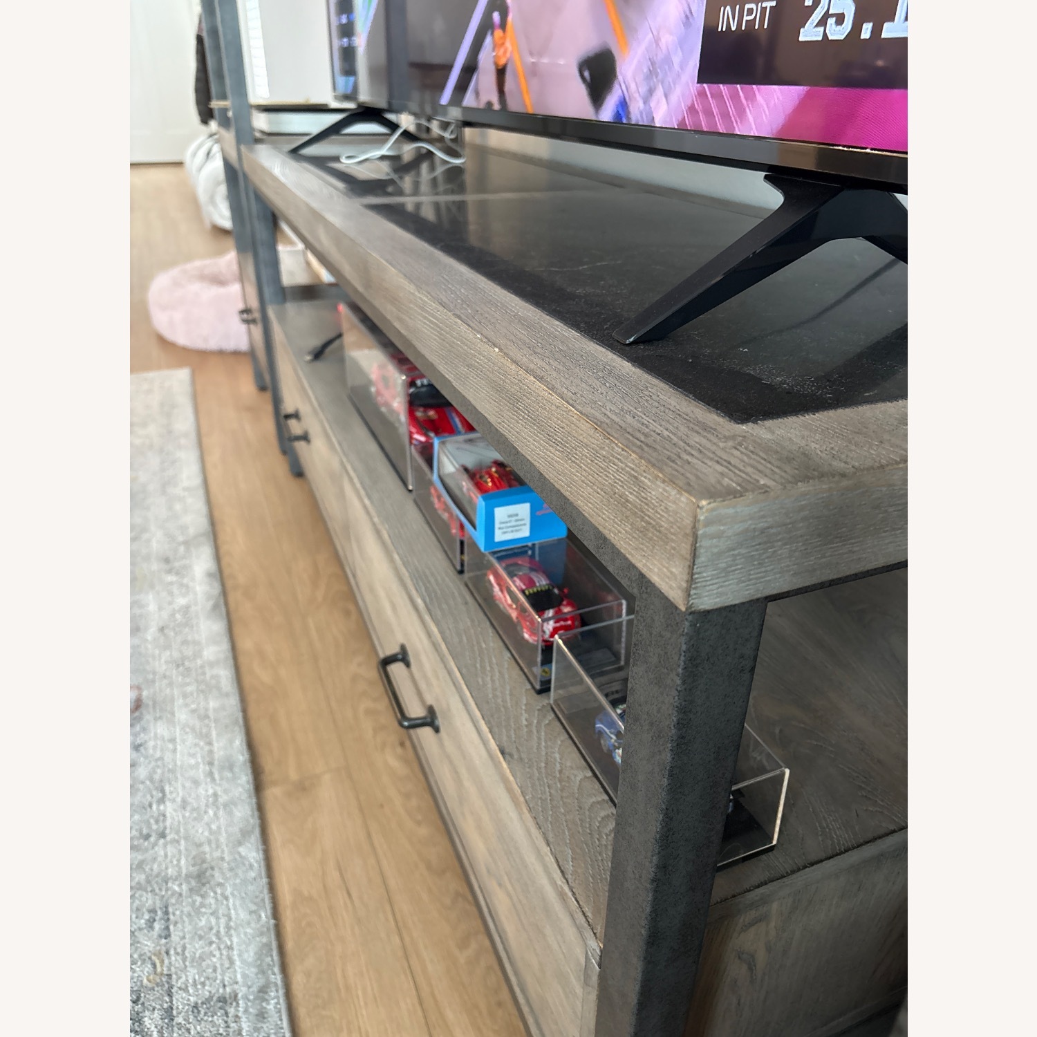 Star Furniture Natural Wood Media Storage - image-2