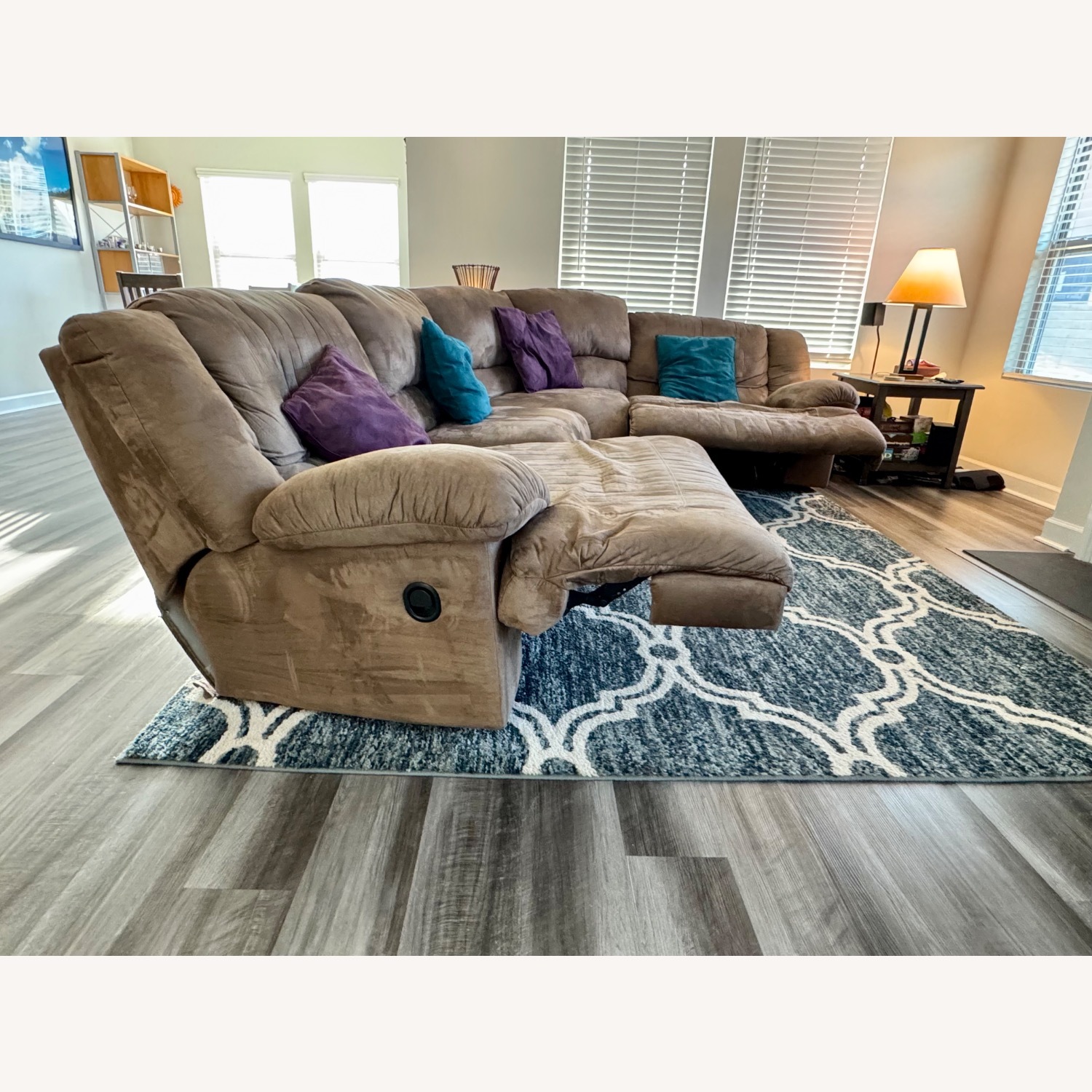 Ashley Furniture Mocha Hogan Dark Brown 3+ Piece Sectional - image-3