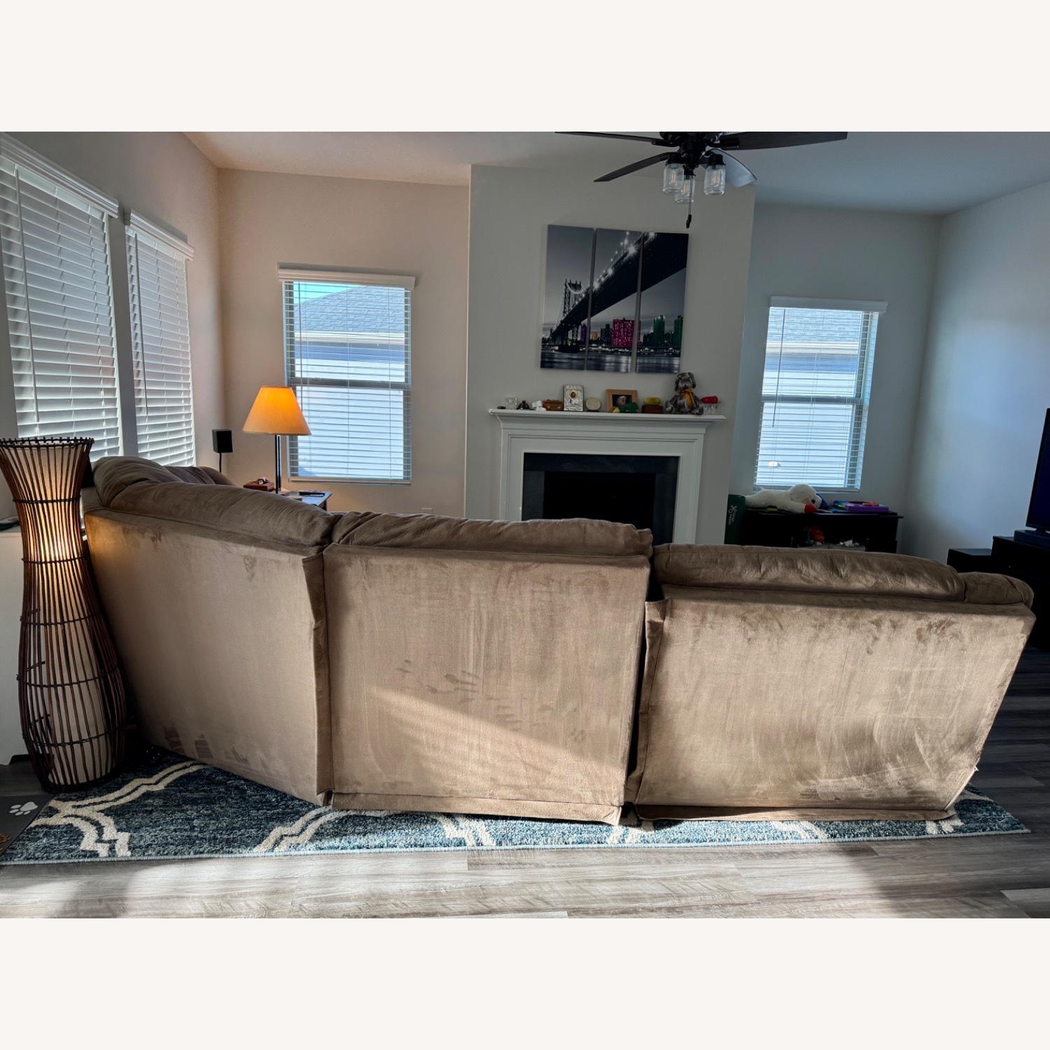 Ashley Furniture Mocha Hogan Dark Brown 3+ Piece Sectional - image-6