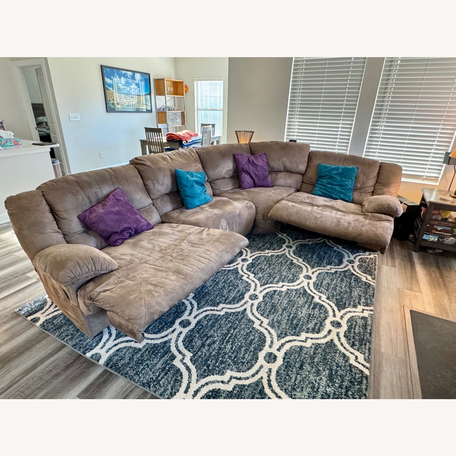 Ashley Furniture Mocha Hogan Dark Brown 3+ Piece Sectional - image-7