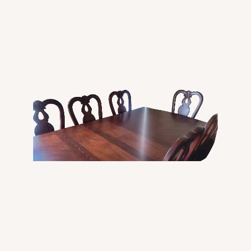 Used Macy's Dining Table, 8 Chairs, Leaf for sale on AptDeco