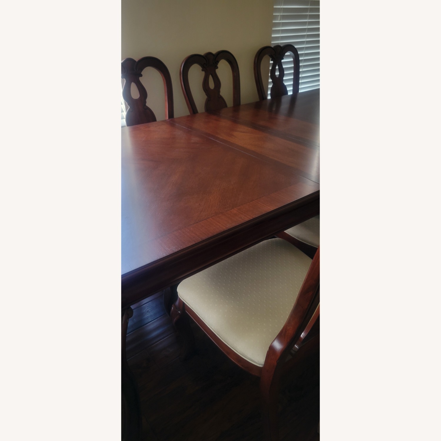 Macy's Dining Table, 8 Chairs, Leaf - image-3
