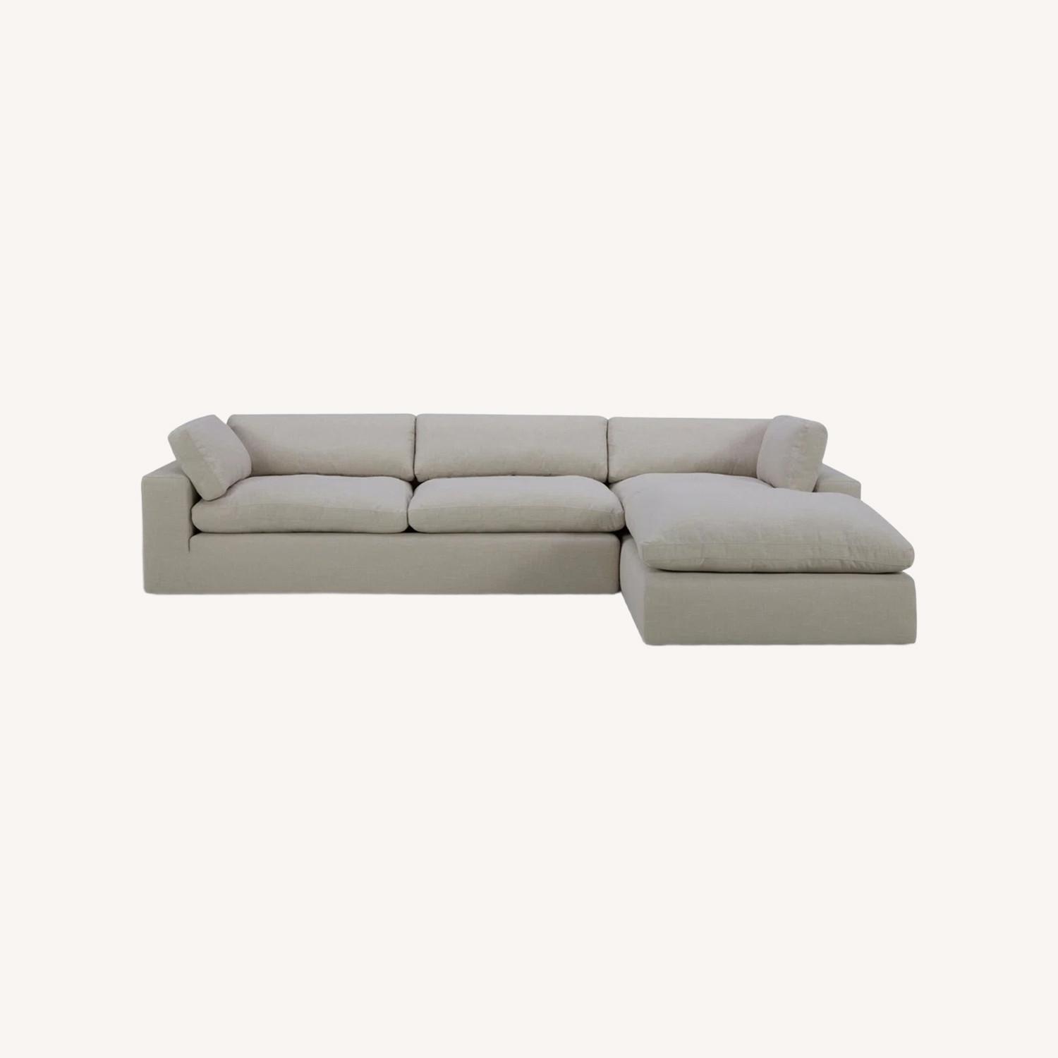 AllModern Linen 2 Piece Sectional - image-0
