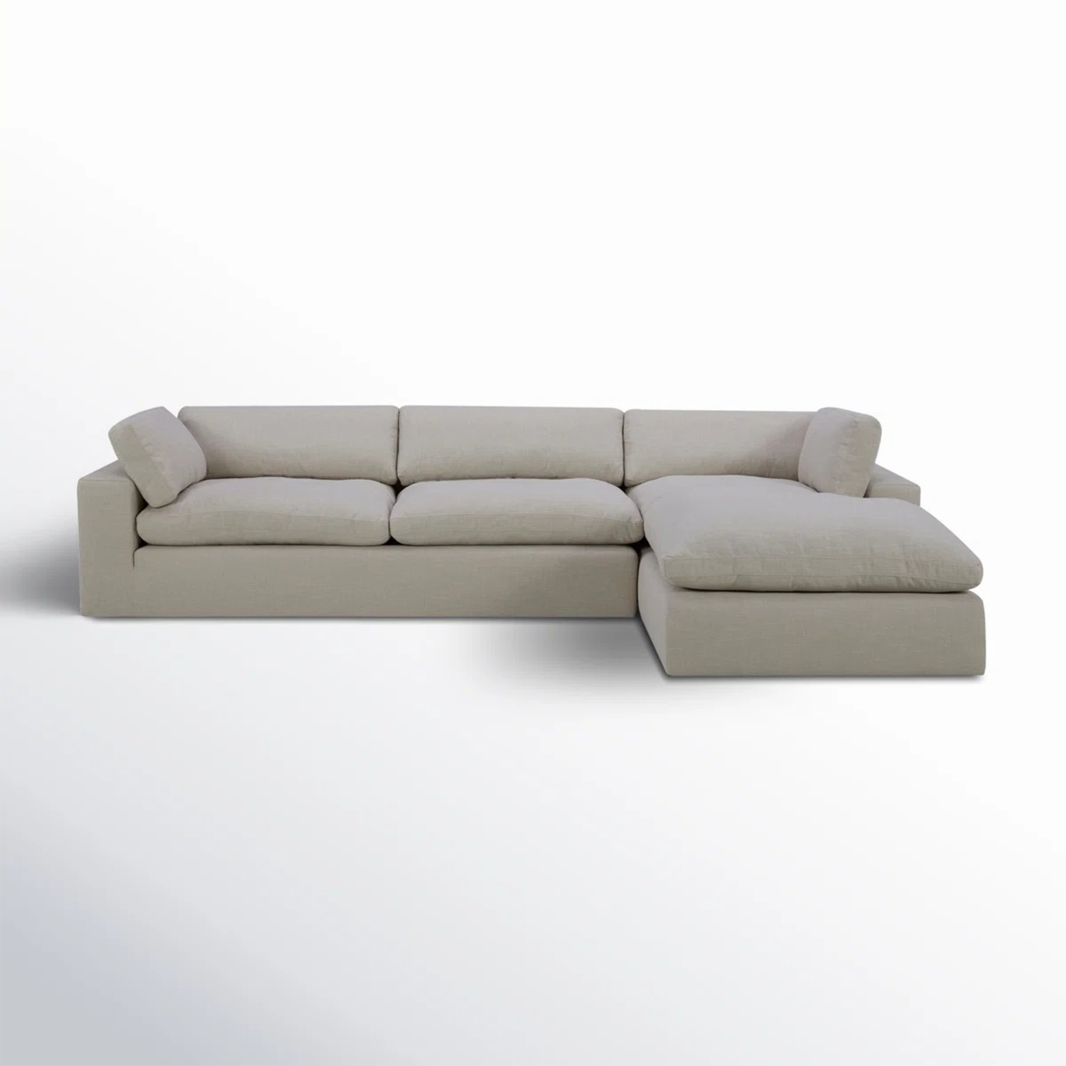 AllModern Linen 2 Piece Sectional - image-5