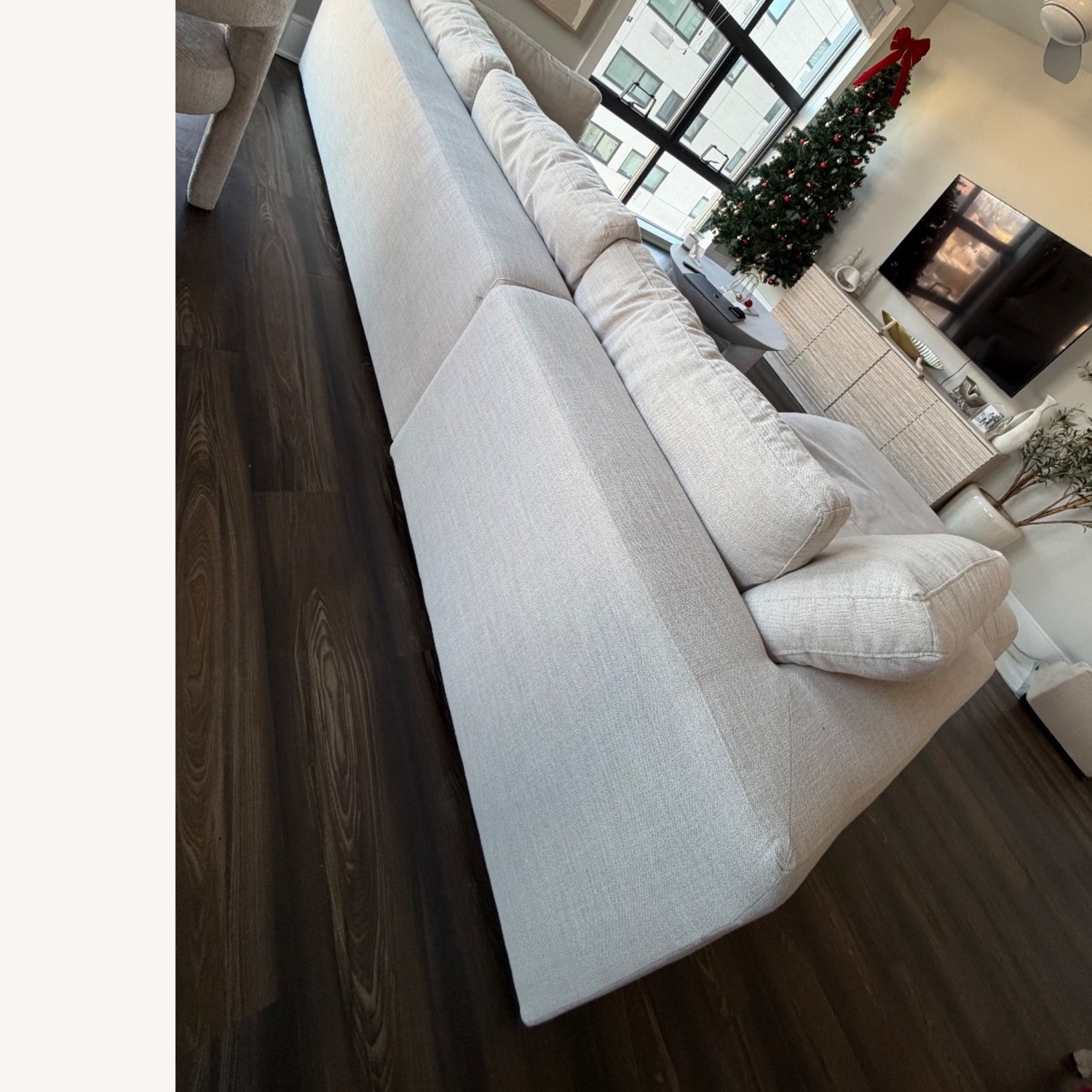 AllModern Linen 2 Piece Sectional - image-4