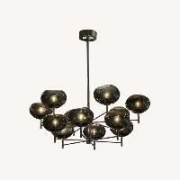 Donghia Renaldo Silver Metal Ceiling Lamp