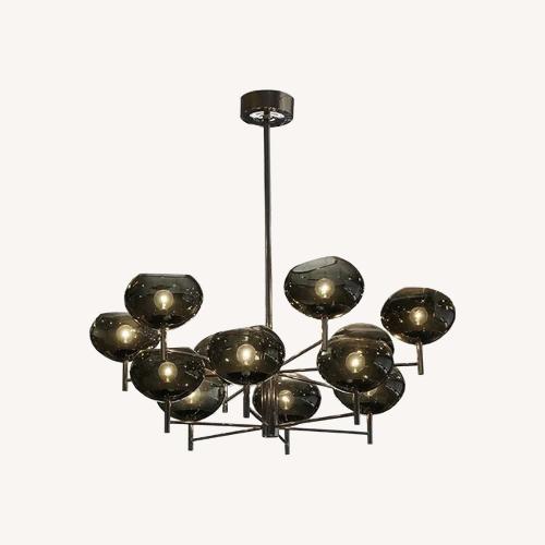 Used Donghia Renaldo Silver Metal Ceiling Lamp for sale on AptDeco
