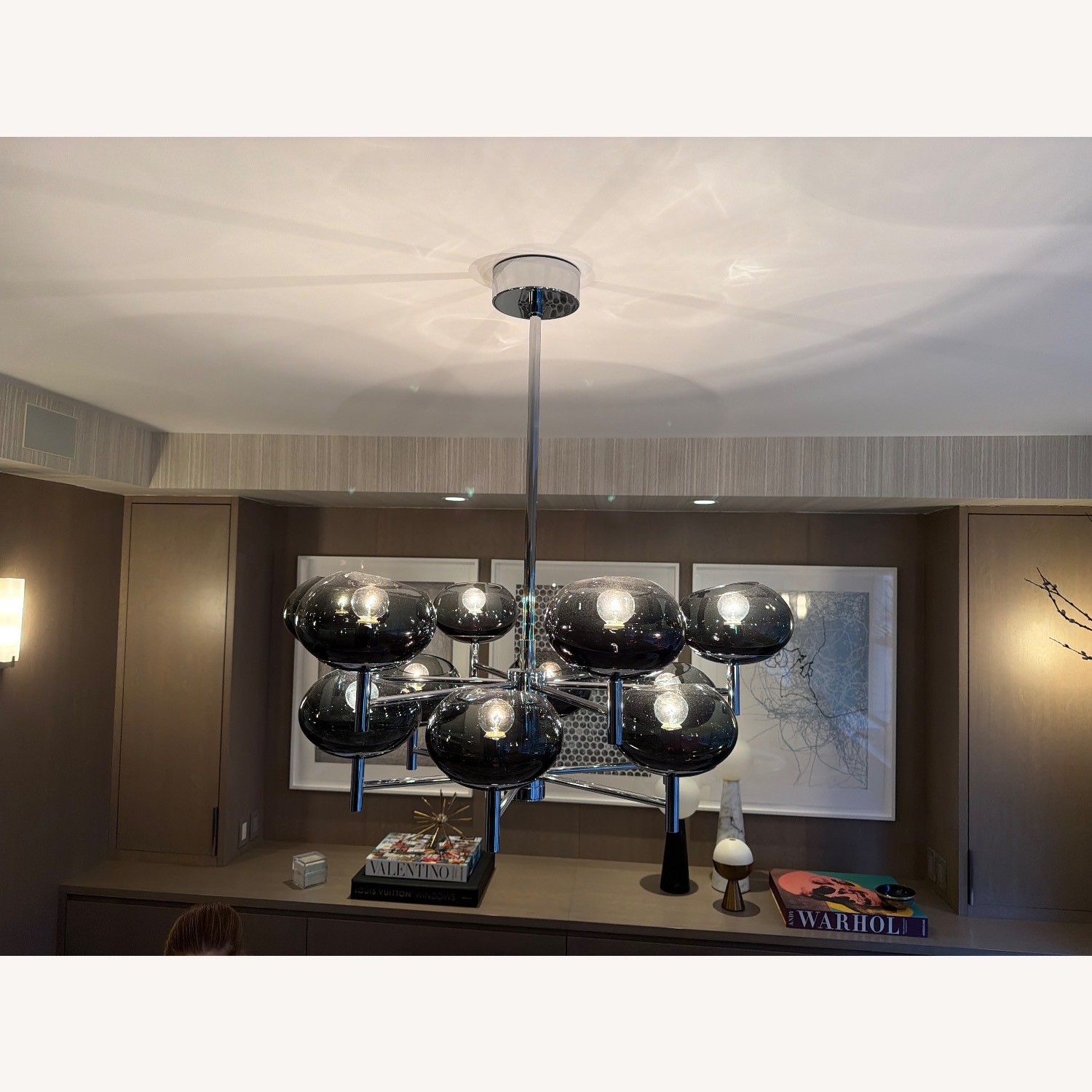 Donghia Renaldo Silver Metal Ceiling Lamp - image-2