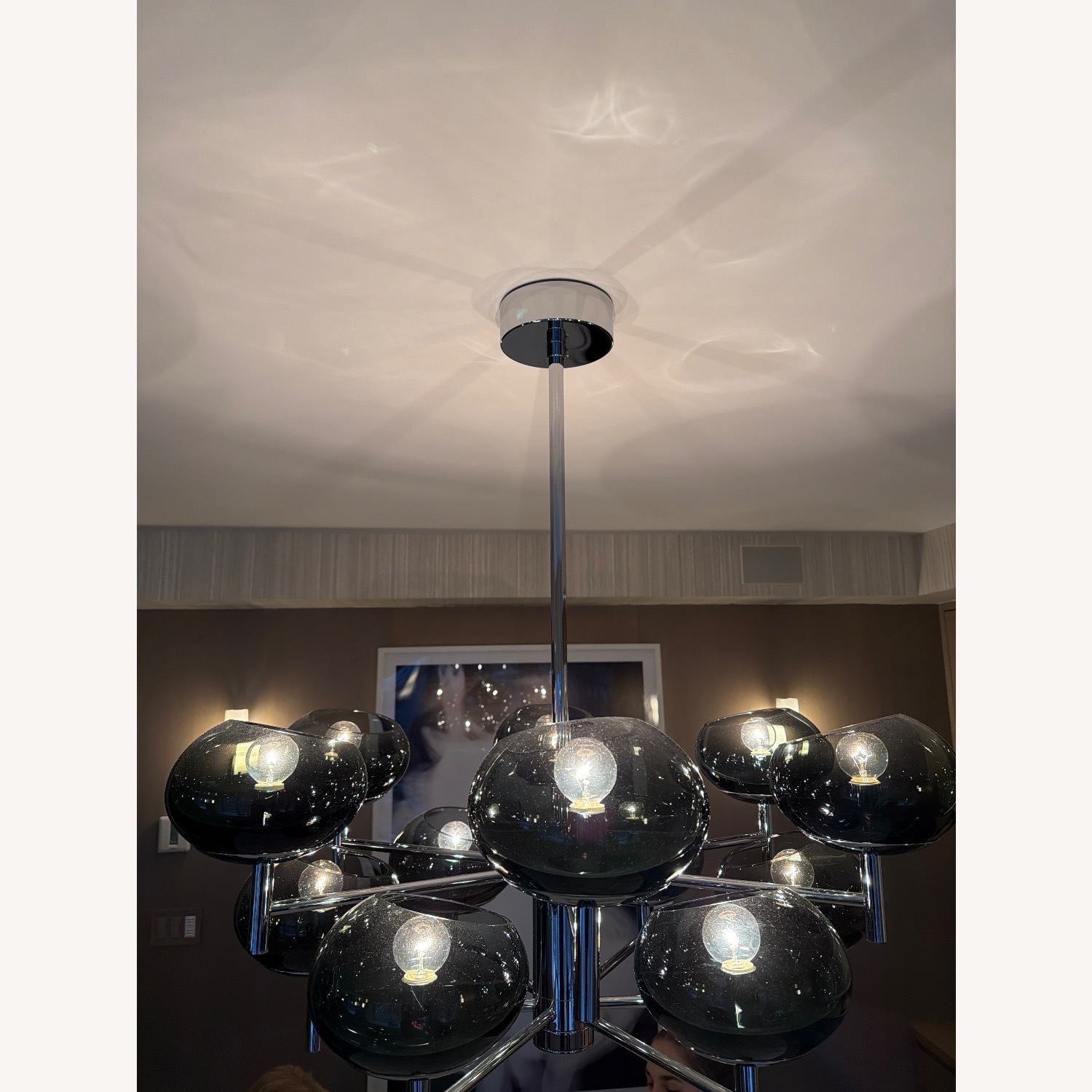 Donghia Renaldo Silver Metal Ceiling Lamp - image-3