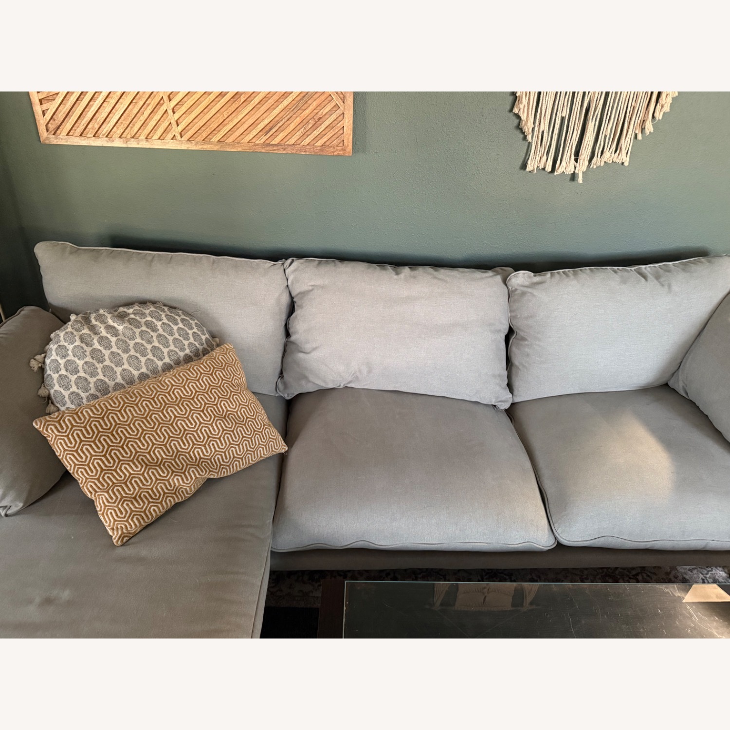 Floyd Light Gray Fabric 2 Piece Sectional - image-2