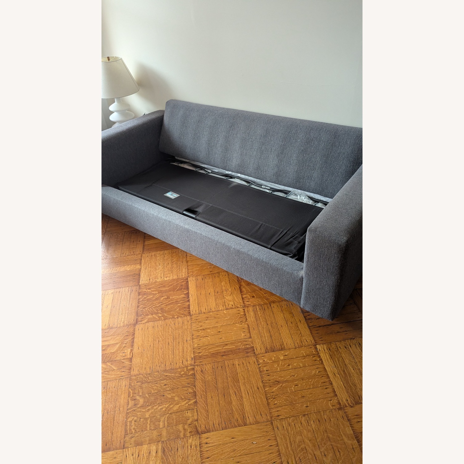 West Elm Light Gray Fabric 3+ Seater Sofa - image-2