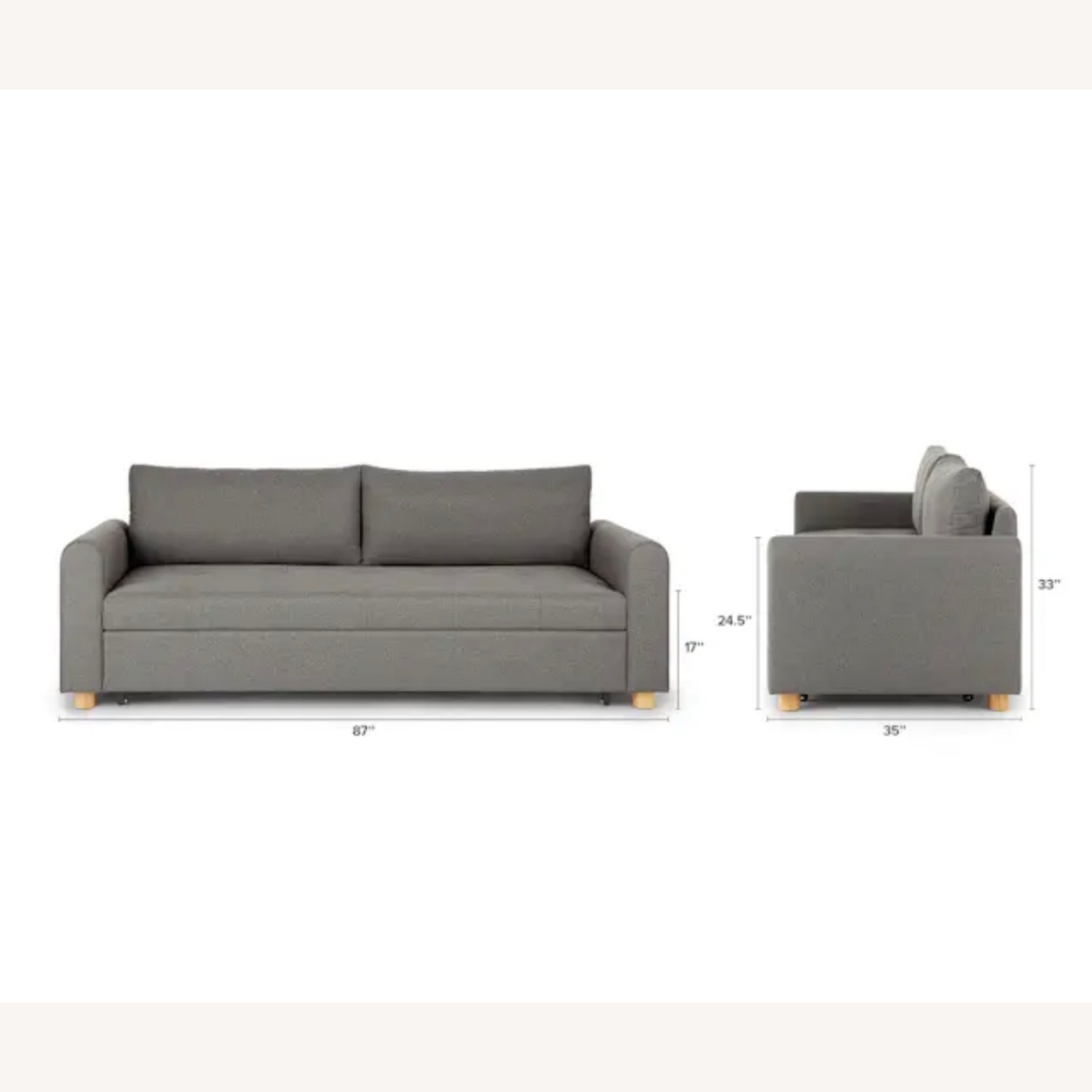 Article Nordby Dark Gray Sleeper Sofa - image-7