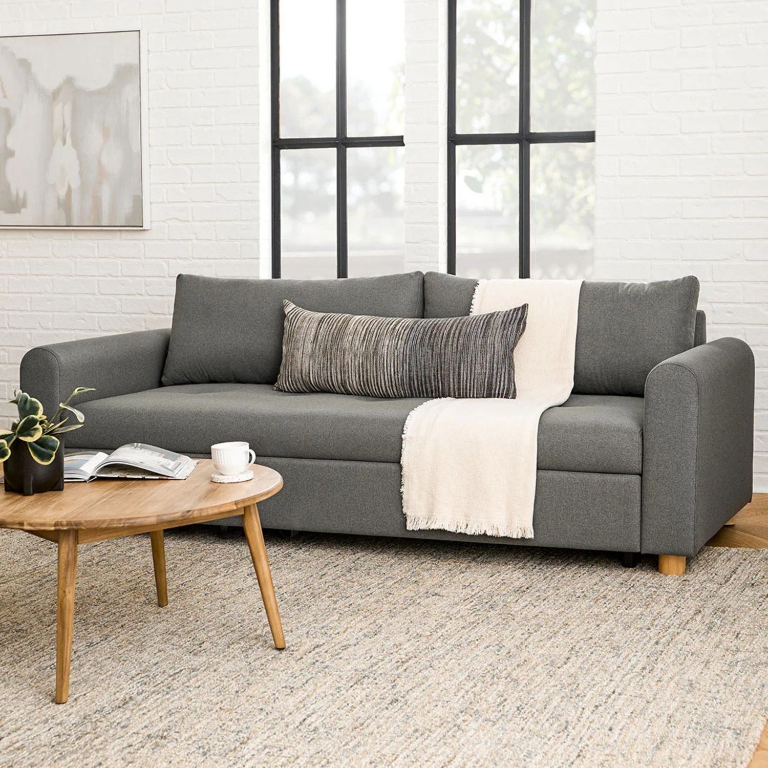 Article Nordby Dark Gray Sleeper Sofa - image-8