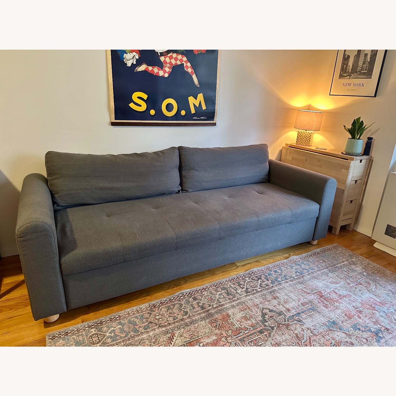 Article Nordby Dark Gray Sleeper Sofa - image-1