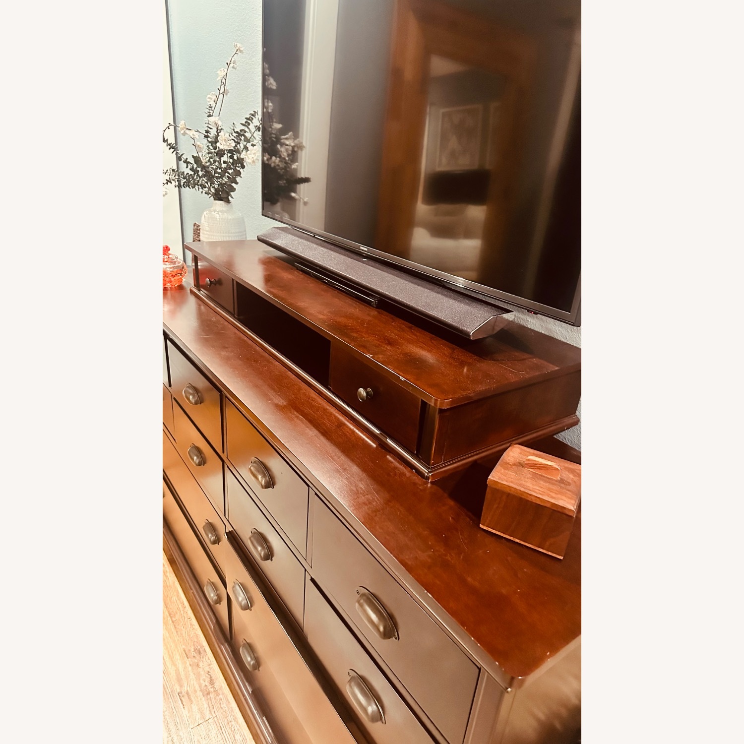 Havertys Dark Brown Wood Dresser - image-3