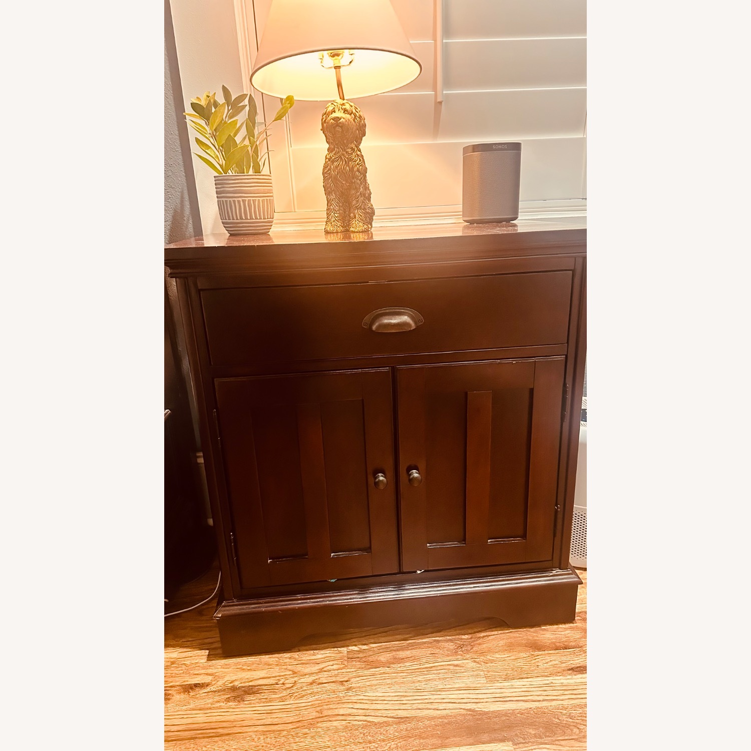 Havertys Dark Brown Wood Nightstands - image-3