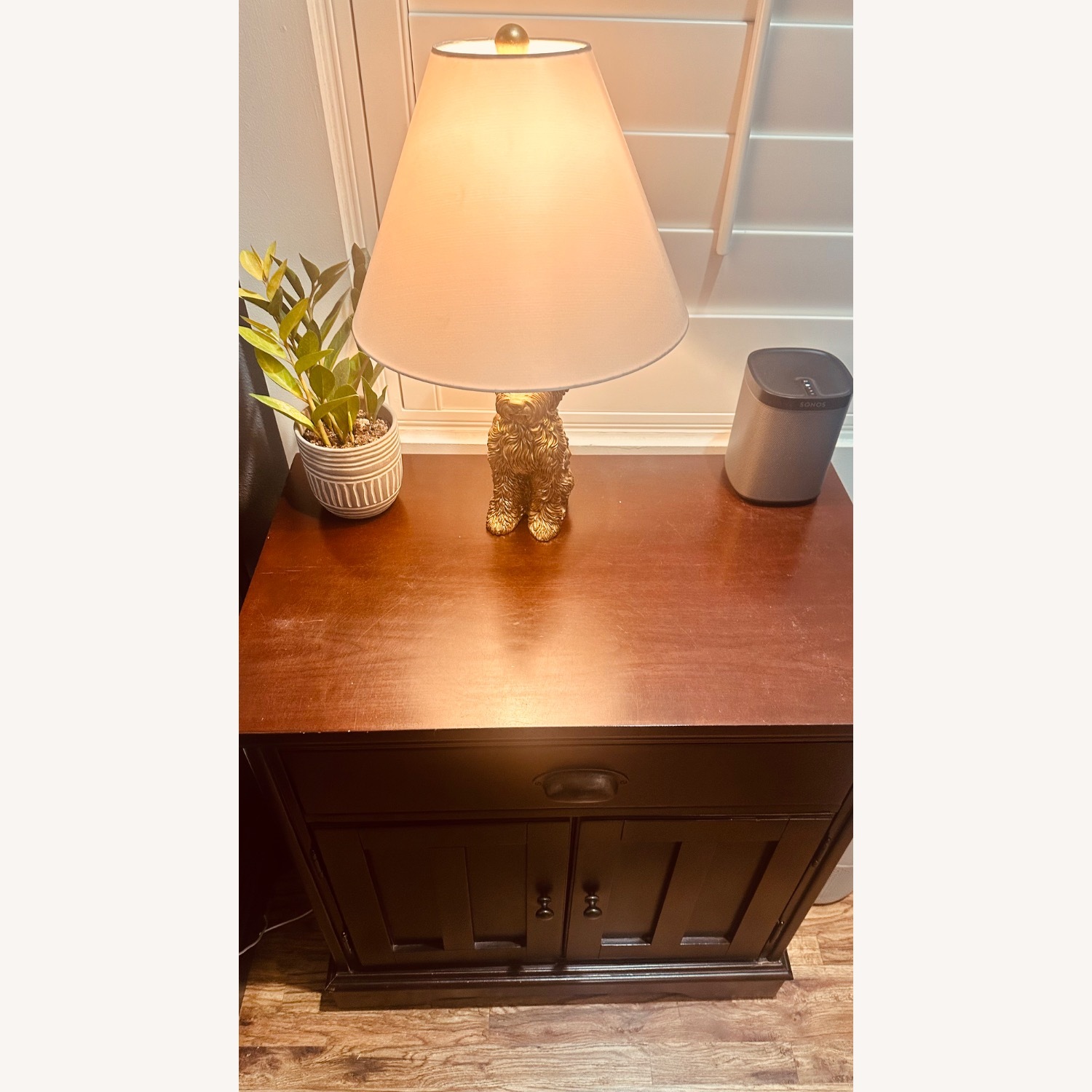 Havertys Dark Brown Wood Nightstands - image-4