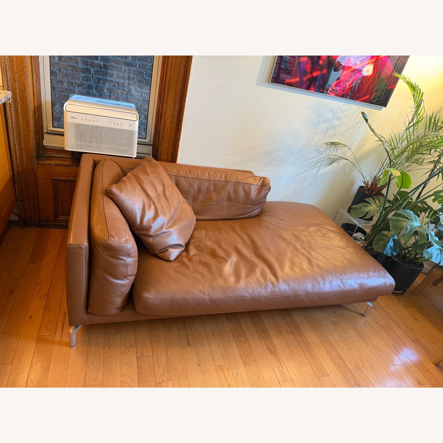 Design Within Reach Light Brown Chaise Lounge - image-2