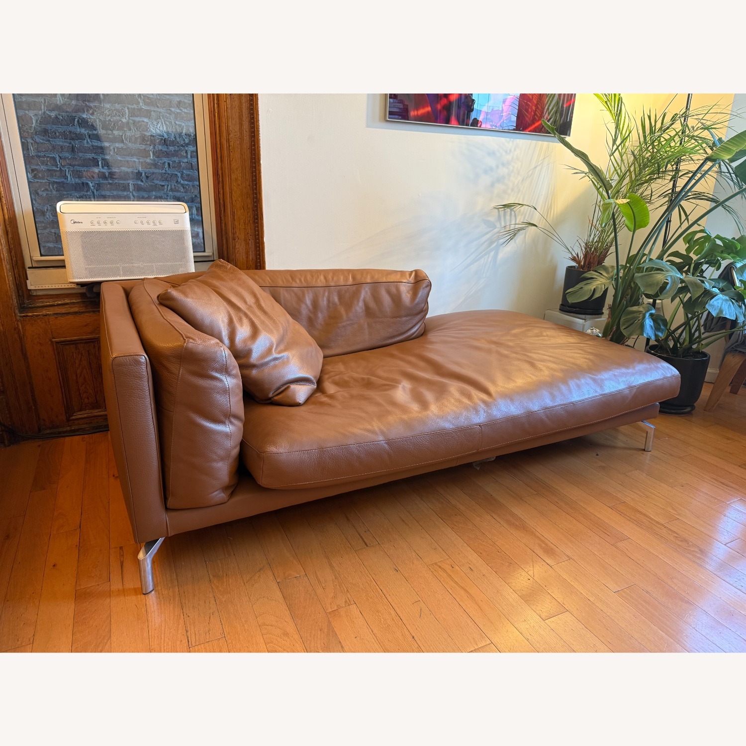 Design Within Reach Light Brown Chaise Lounge - image-7