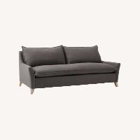 West Elm Dark Gray Linen 3+ Seater Sofa