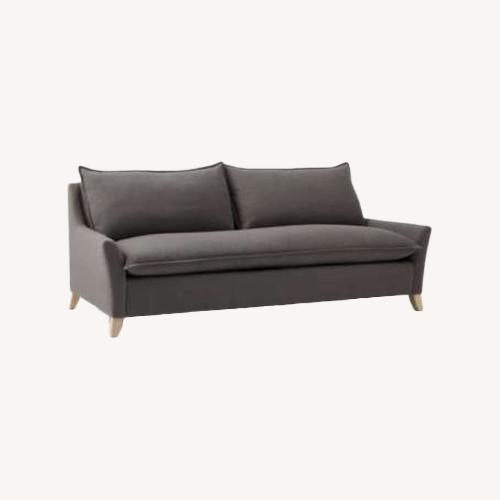 Used West Elm Dark Gray Linen 3+ Seater Sofa for sale on AptDeco
