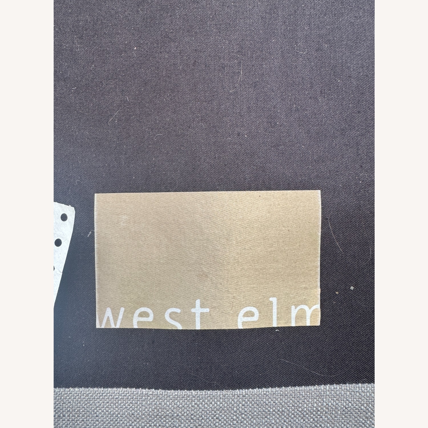 West Elm Dark Gray Linen 3+ Seater Sofa - image-4