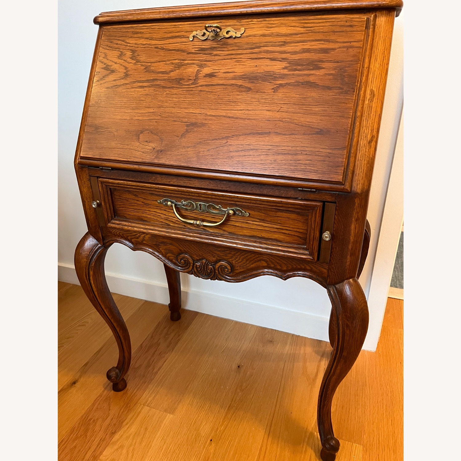 Thomasville Furniture Industries Dark Brown Desk - image-1