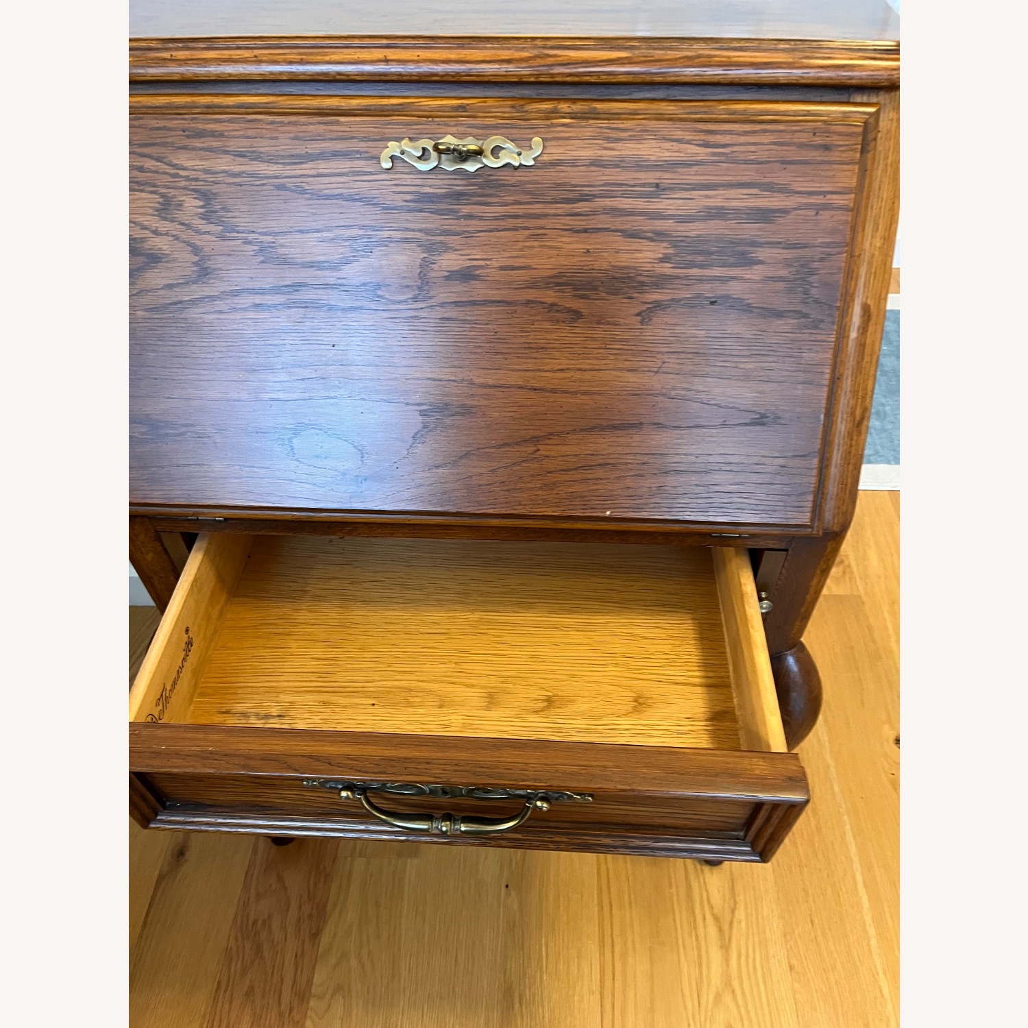 Thomasville Furniture Industries Dark Brown Desk - image-5