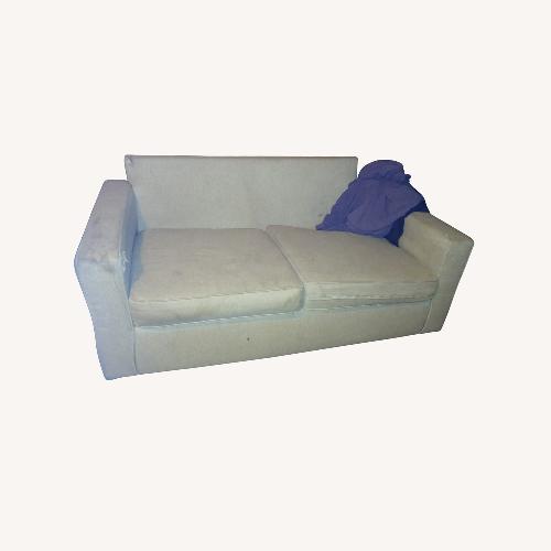 Used Light Brown Fabric 2 Seater Sofa for sale on AptDeco
