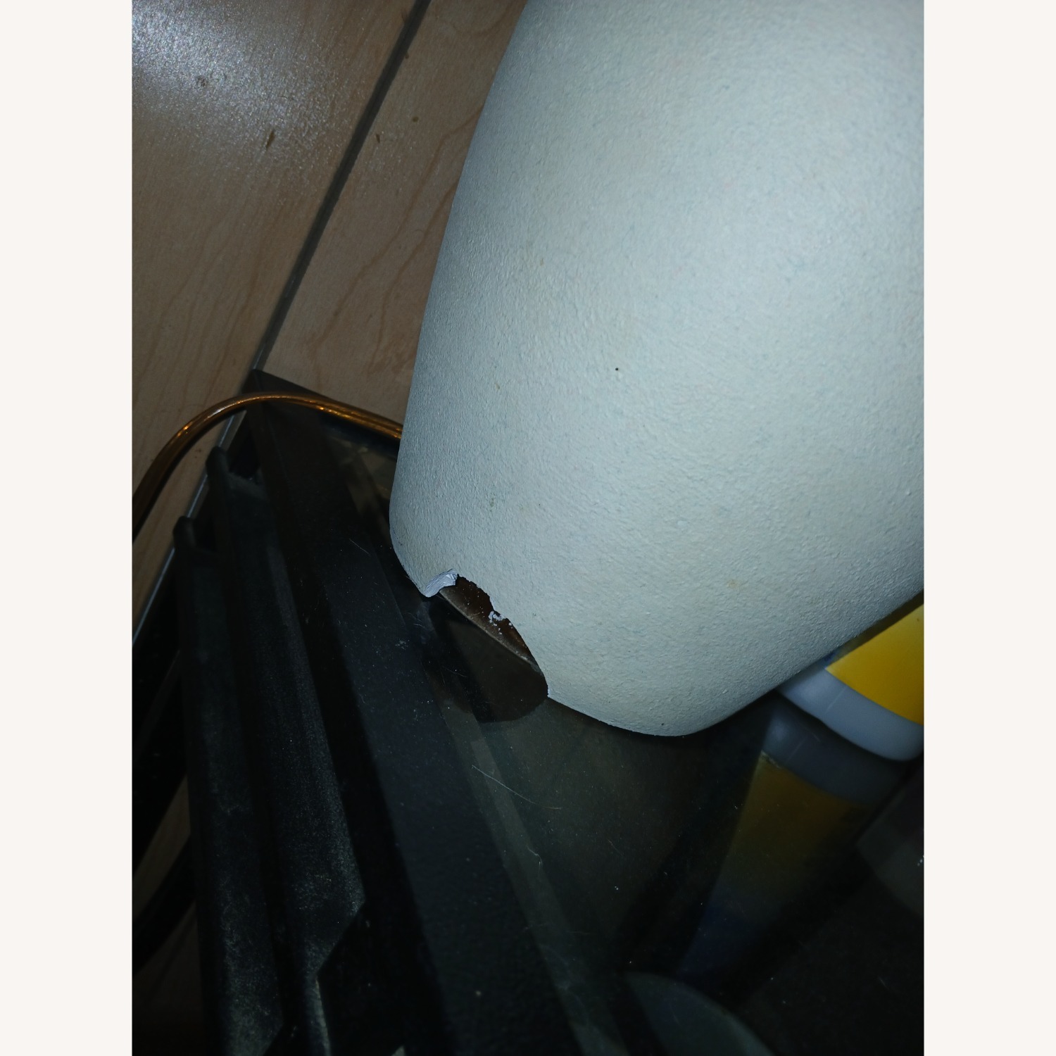 White Glass Table Lamp - image-4