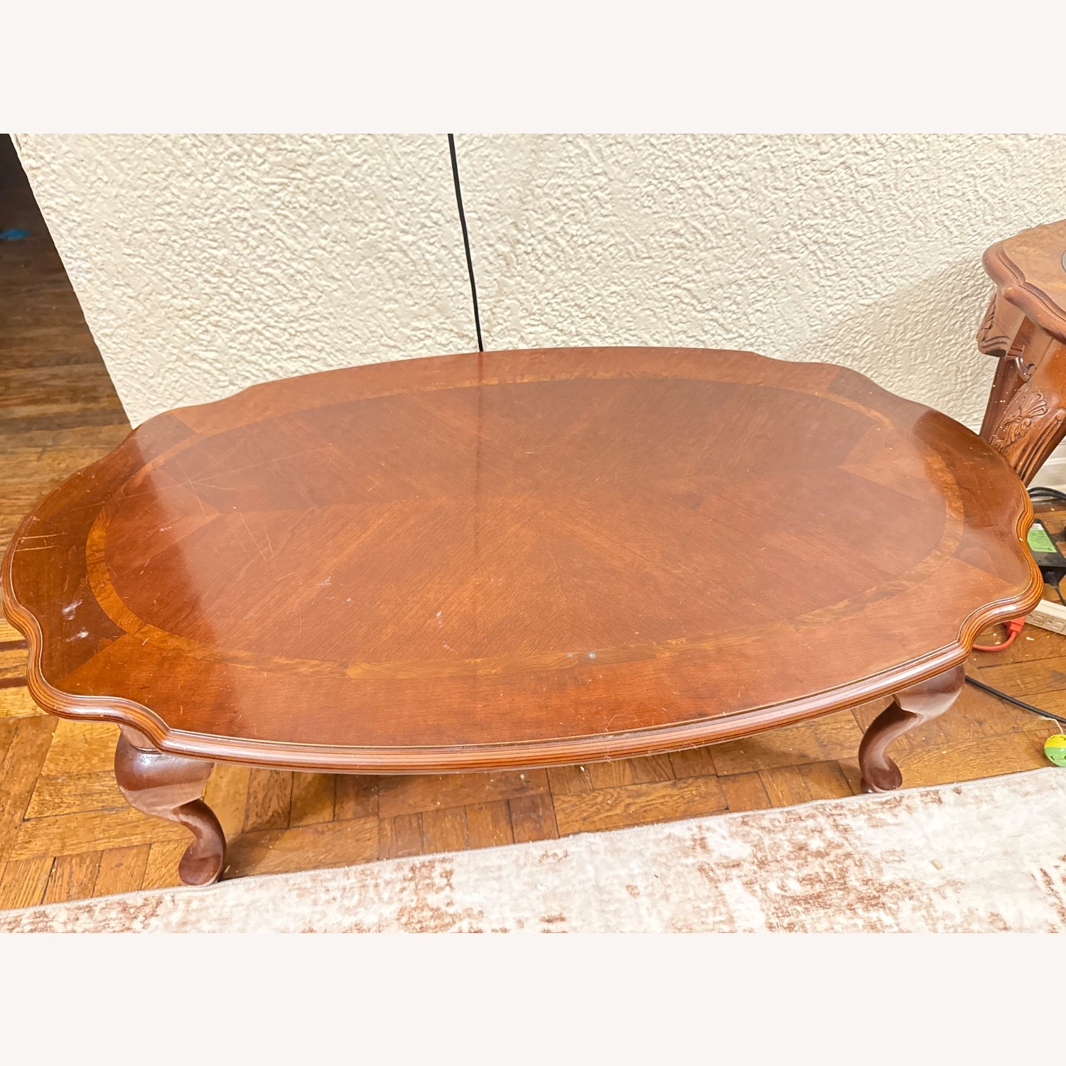 Vintage/Antique Dark Brown Coffee Table - image-4