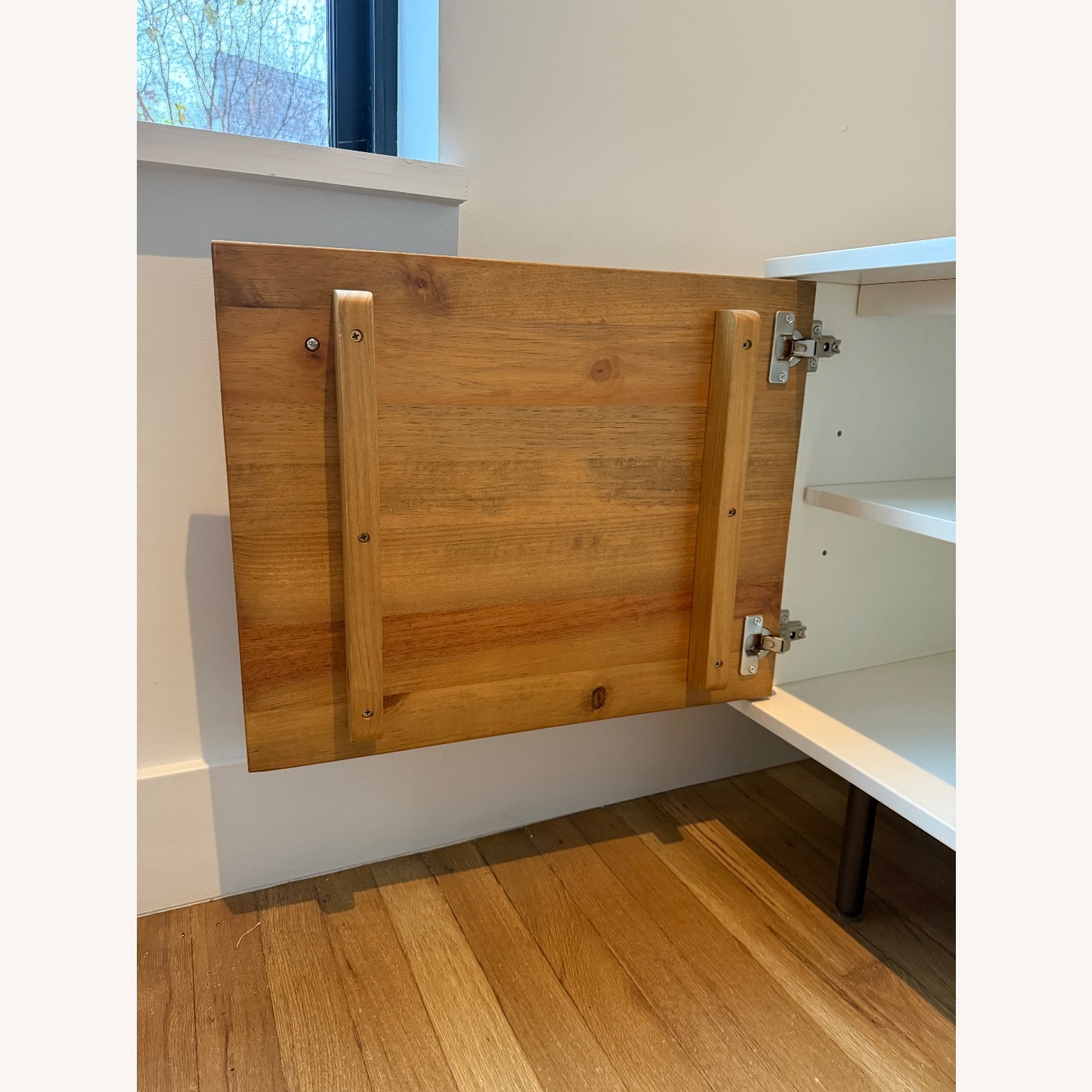 West Elm White Reclaimed Wood Media Console - image-11